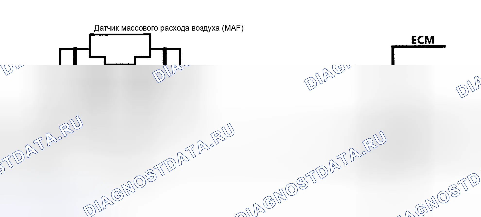 Рис. 47: Код 34. Датчик массовый расход воздуха Ckt Diag (корпус 3.8L C/H). Buick Electra Park Avenue Ultra transition