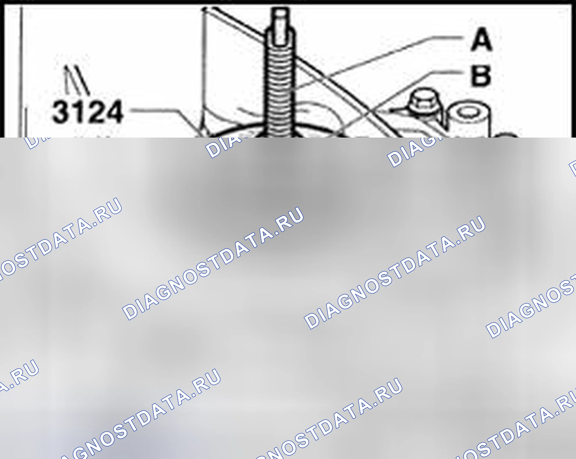 Рис. 241: Протягивание рукава в. Volkswagen Golf Mk4