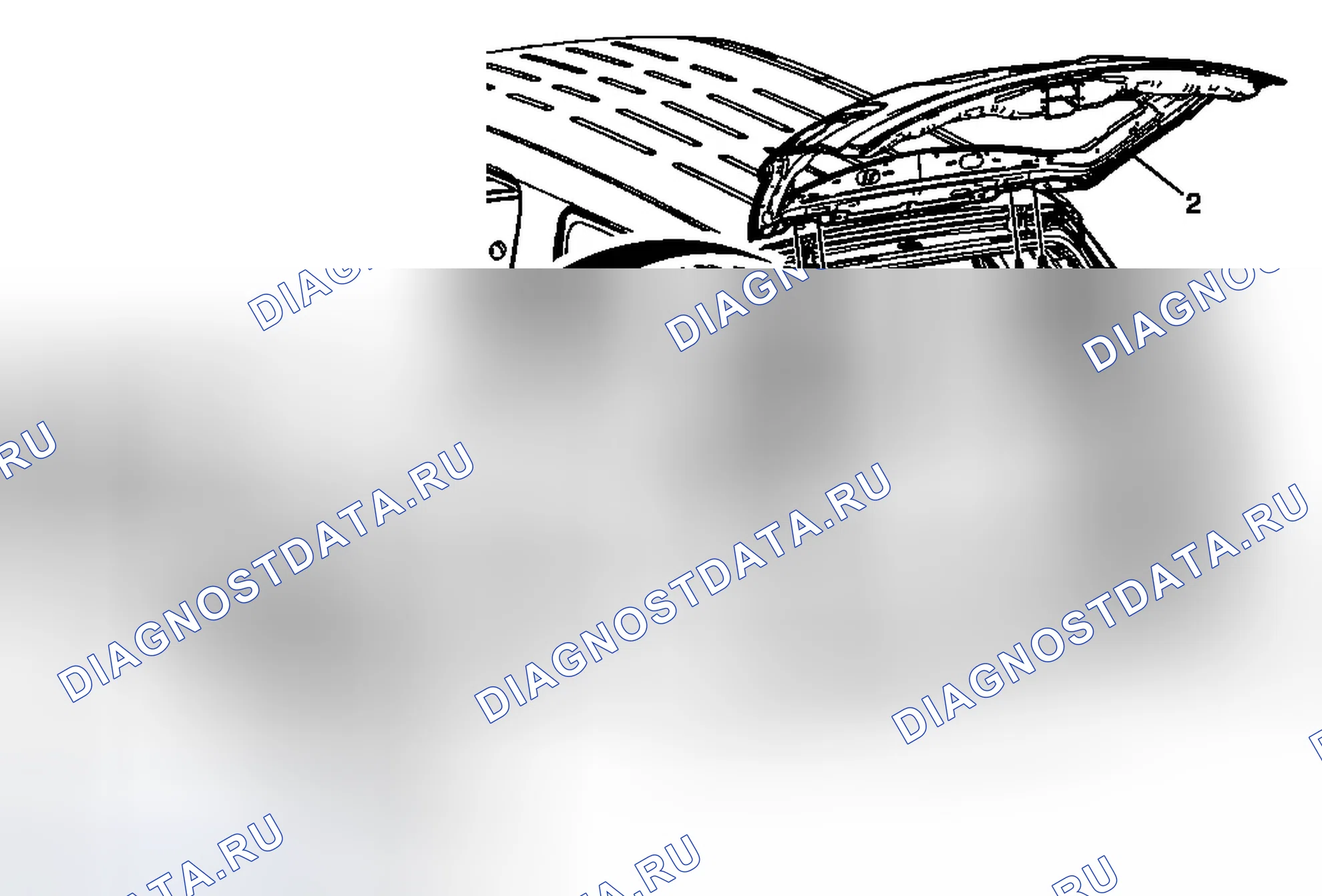 Рис. 8: Замена дверь багажника. Chevrolet Traverse I