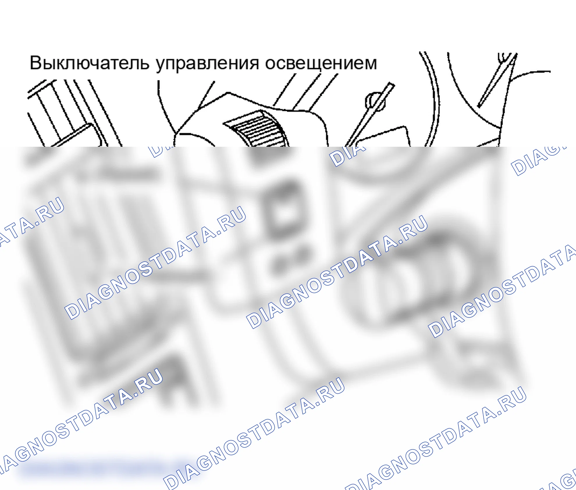 Рис. 80: Управление освещением. Infiniti FX35 I