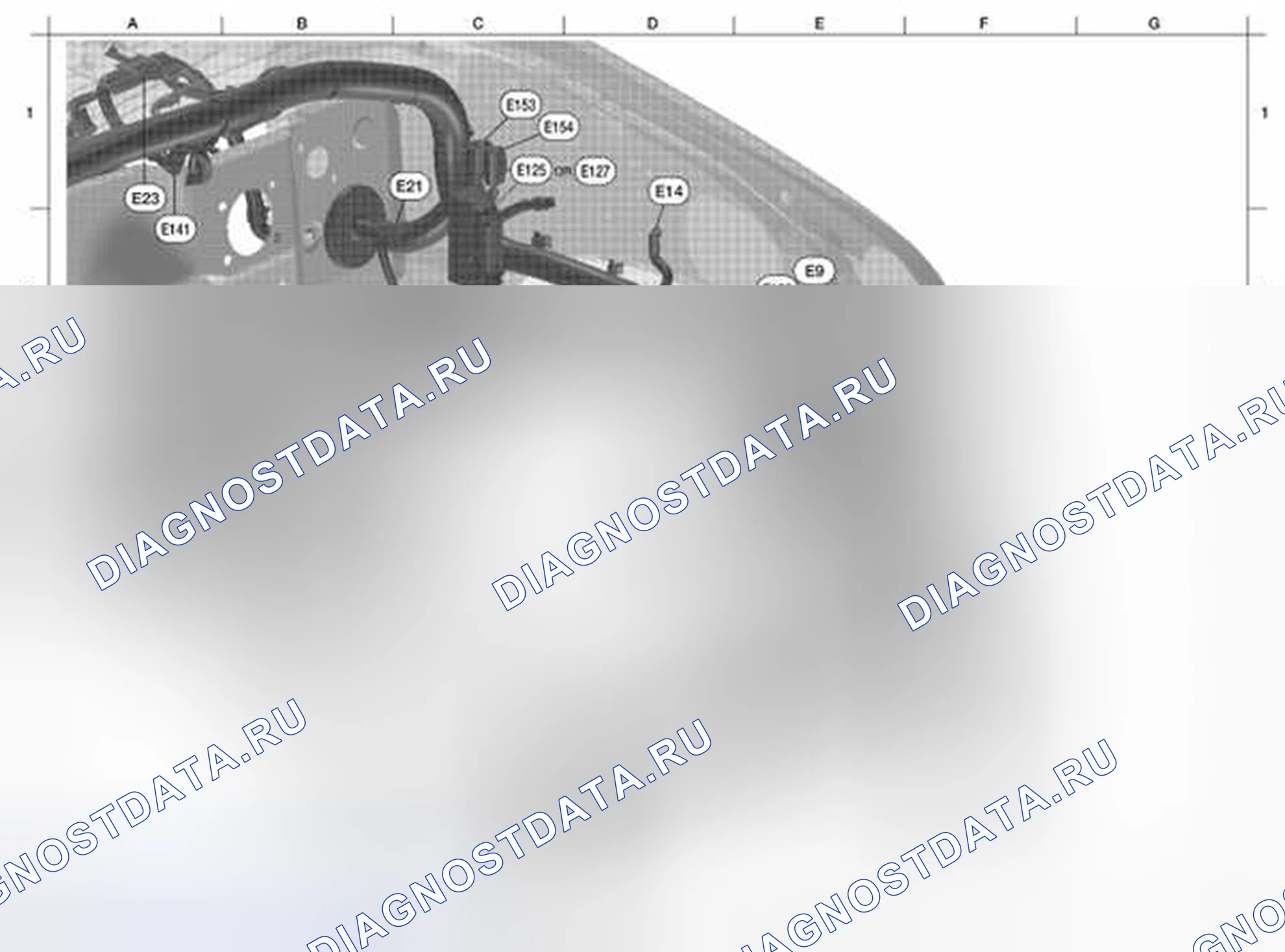 Рис. 50: ЖГУТ ОБОРУДОВАНИЯ МАШИННОГО ОТДЕЛЕНИЯ (ВИД СЛЕВА). Nissan Pathfinder III рестайлинг