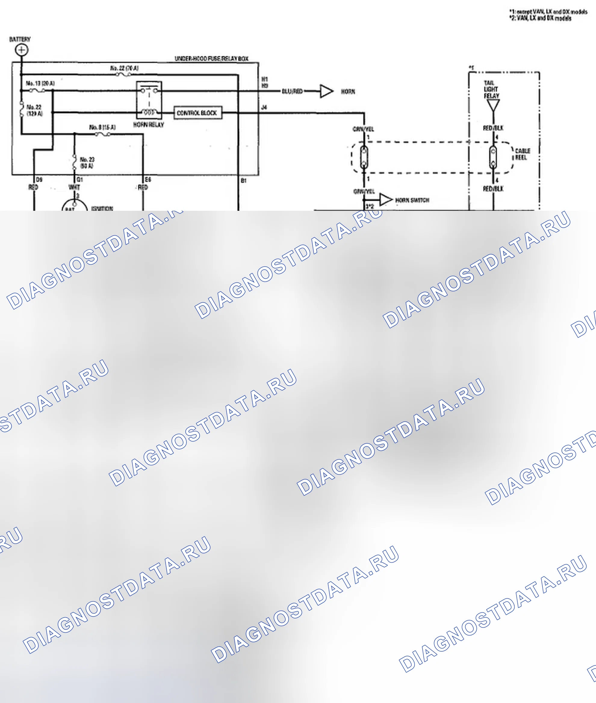 Рис. 2: Принципиальная схема. Honda Odyssey IV