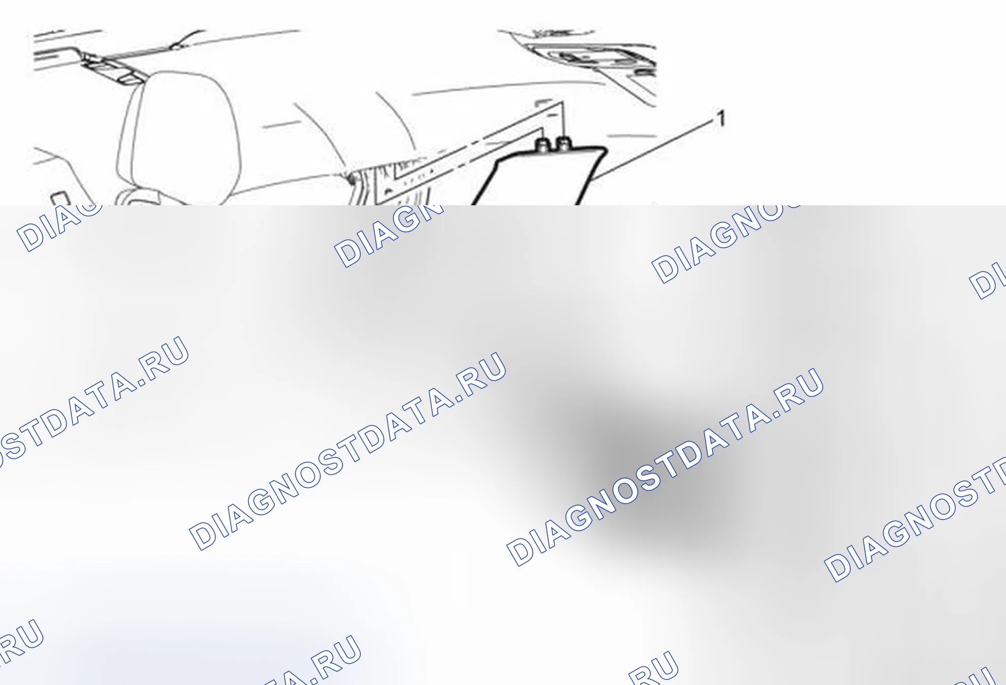 Рис. 67: Замена верхней панели отделки центральной стойки. Cadillac ELR I