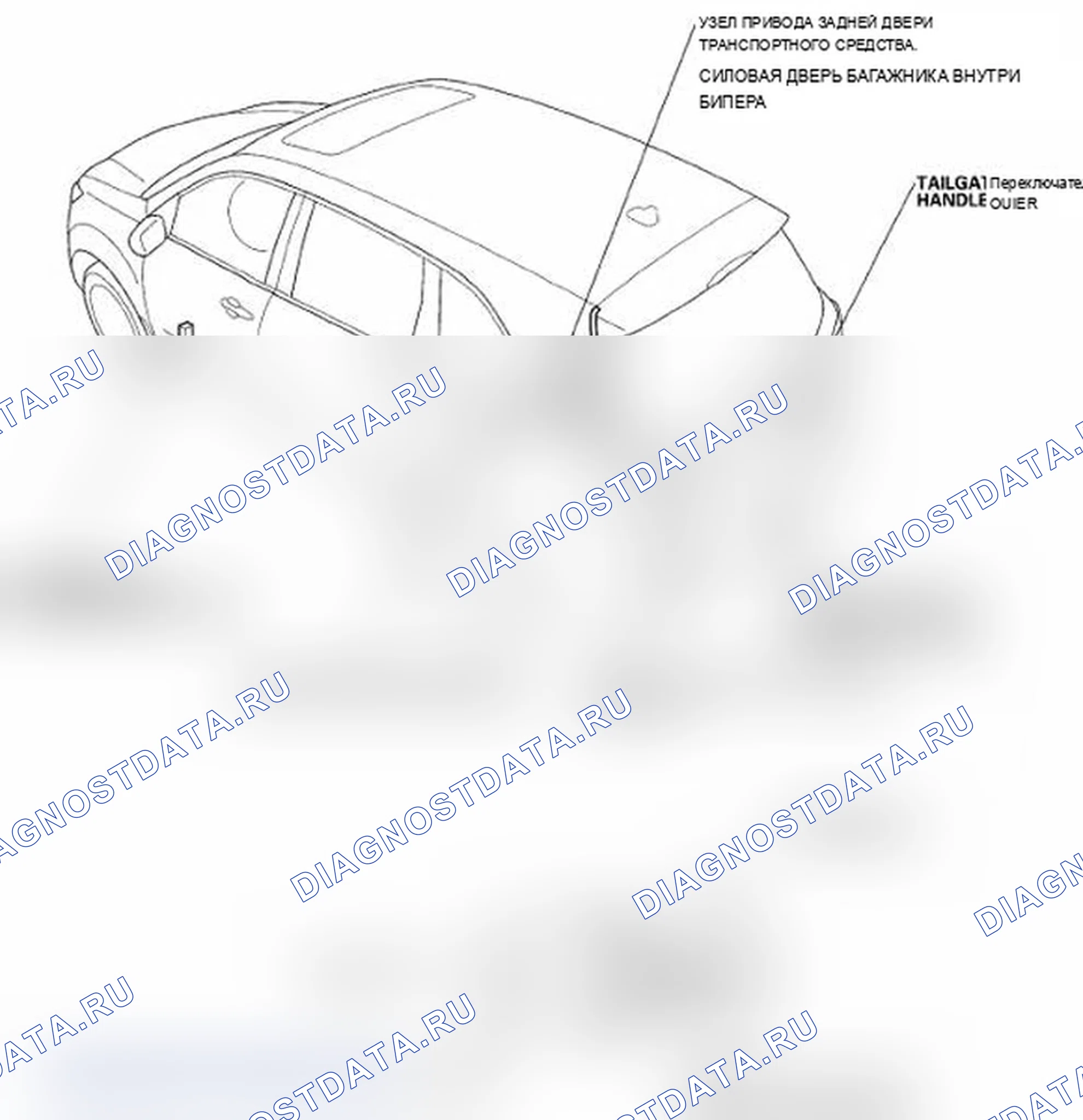 Рис. 137: Указатель расположения компонентов. Acura MDX II