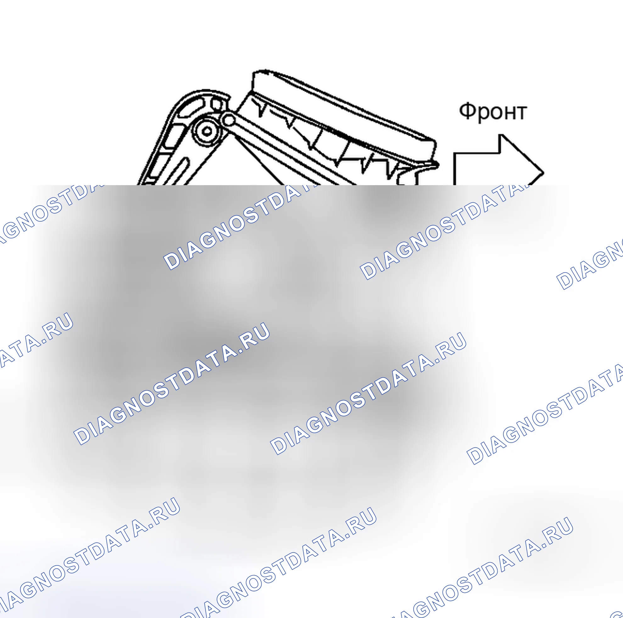 Рис. 200: Двигатель впускной двери. Honda Logo I