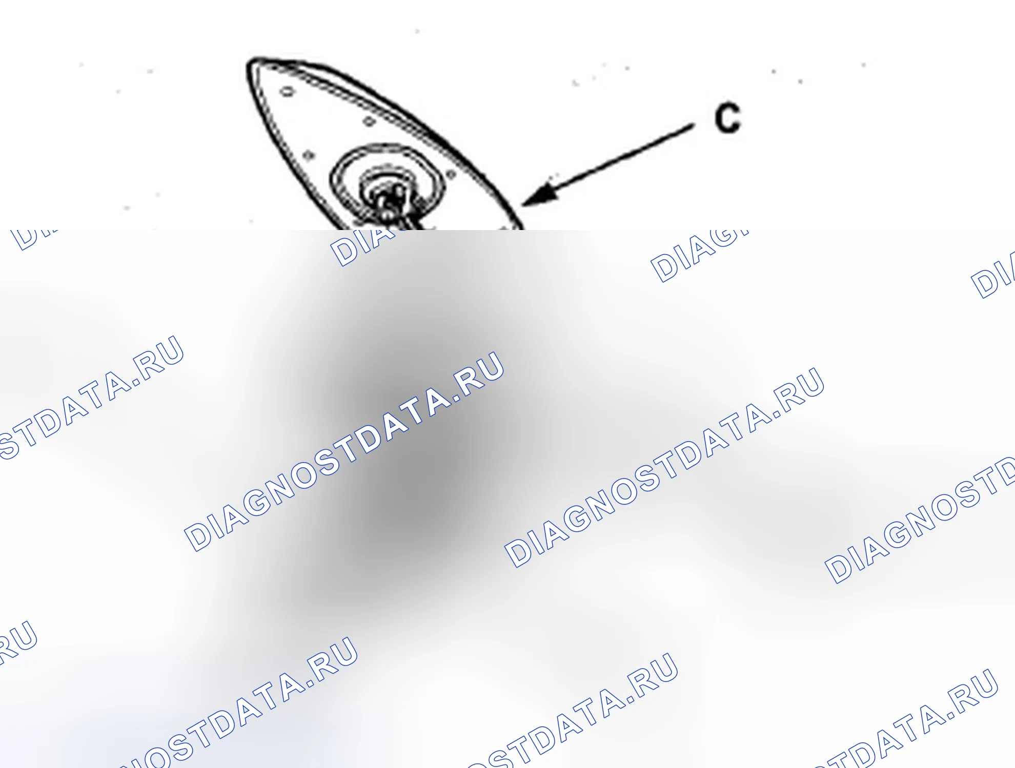 Рис. 328: Замена антенны AM/FM/XM. Acura ZDX I