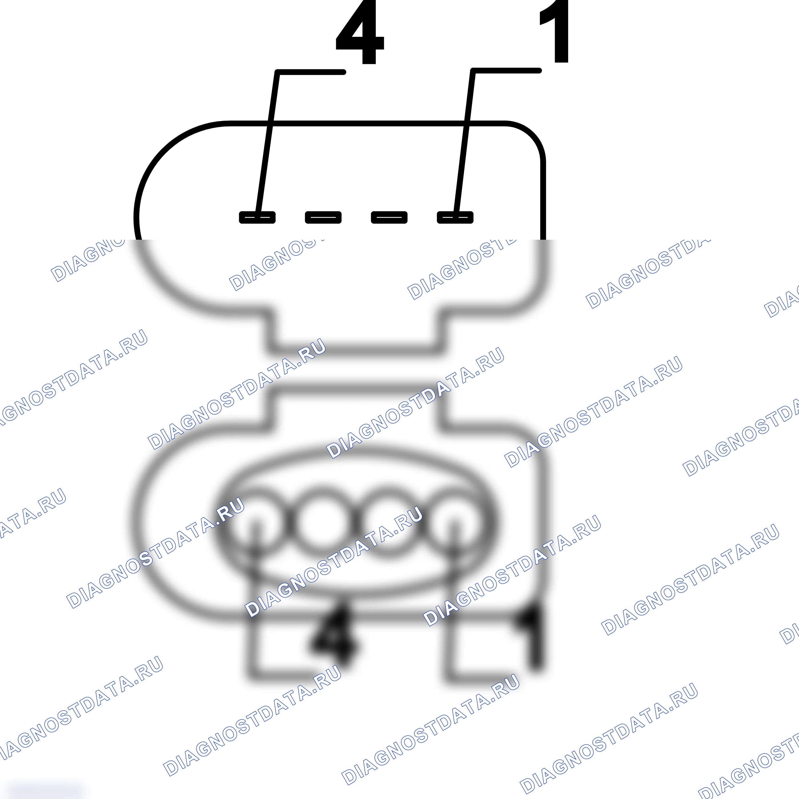 Распиновка разъёма 1J0 973 724 A — внешний вид и расположение контактов. Porsche Panamera 970