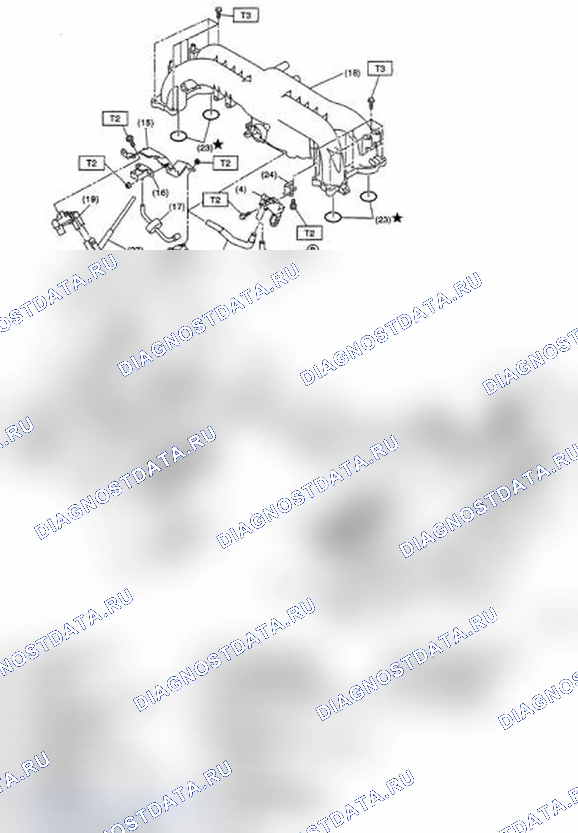 Рис. 538: ВПУСКНОЙ КОЛЛЕКТОР. Subaru Impreza WRX STI GR