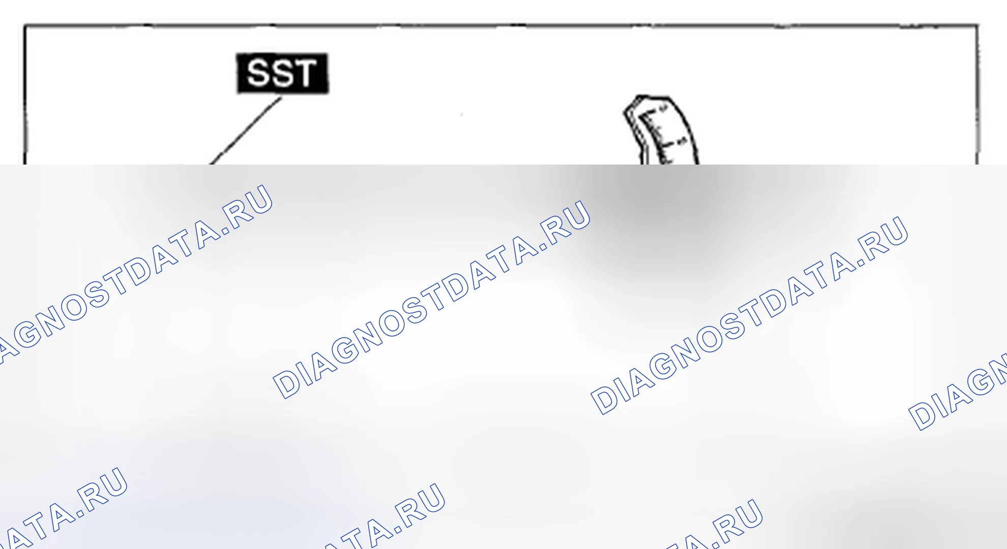 Рис. 485: Идентификация динамометрического ключа и SST. Mazda 3 BL рестайлинг