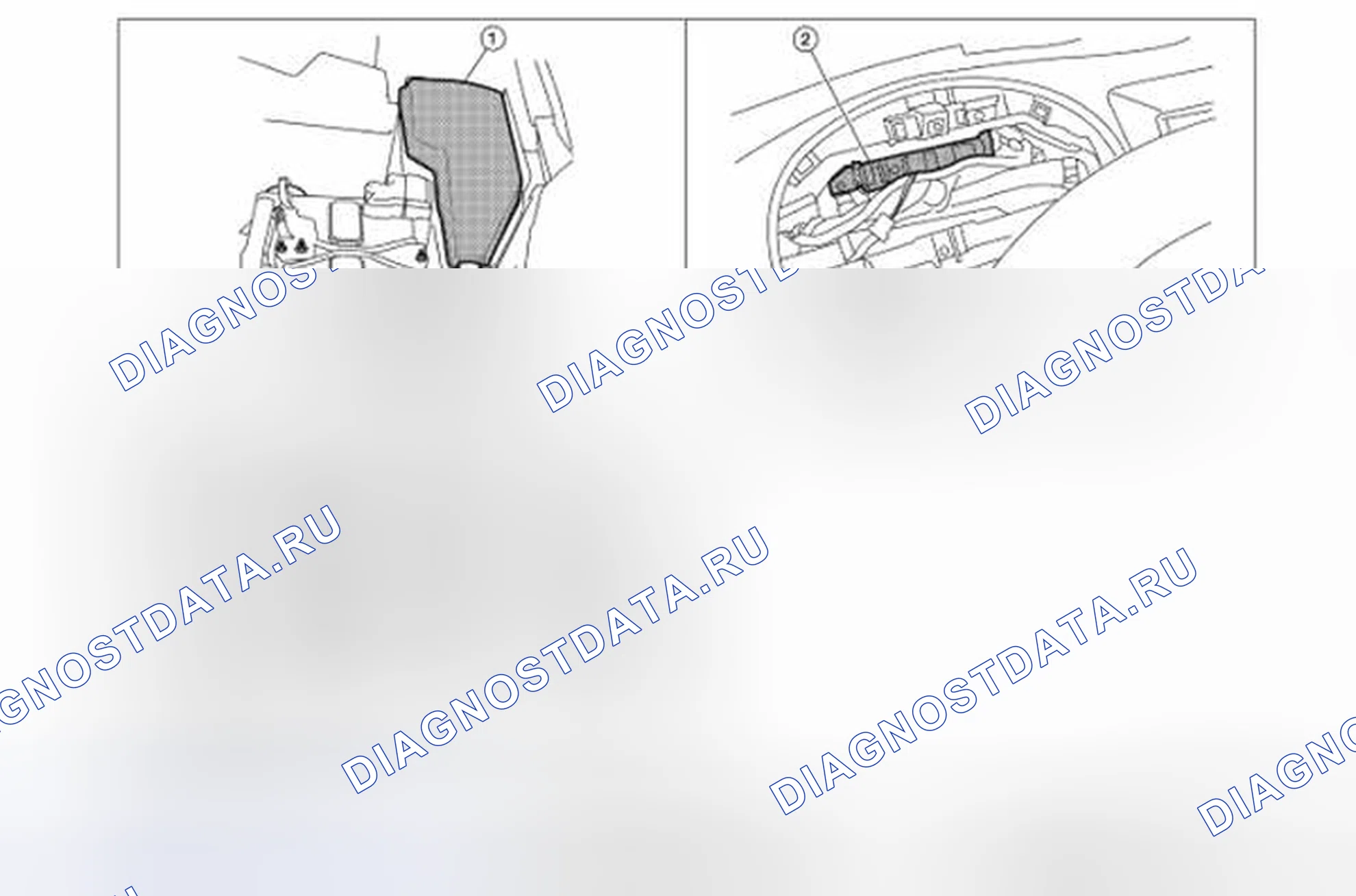 Рис. 11: Расположение компонентов. Honda Passport I