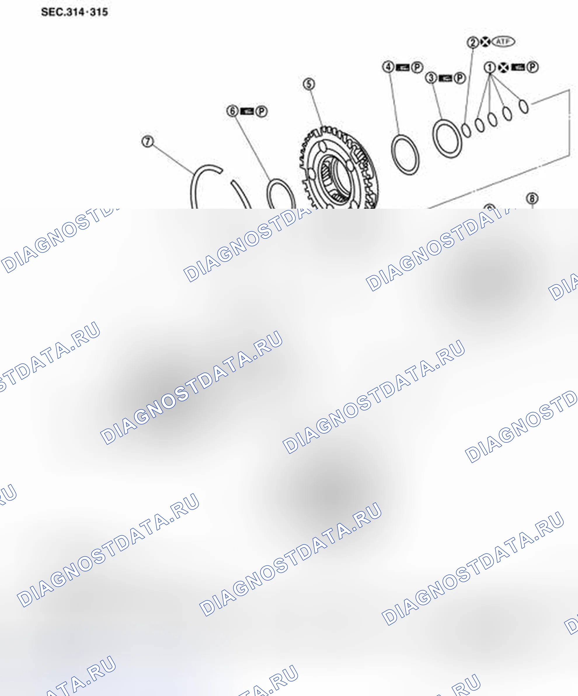 Рис. 246: КОМПОНЕНТЫ. Honda Today I