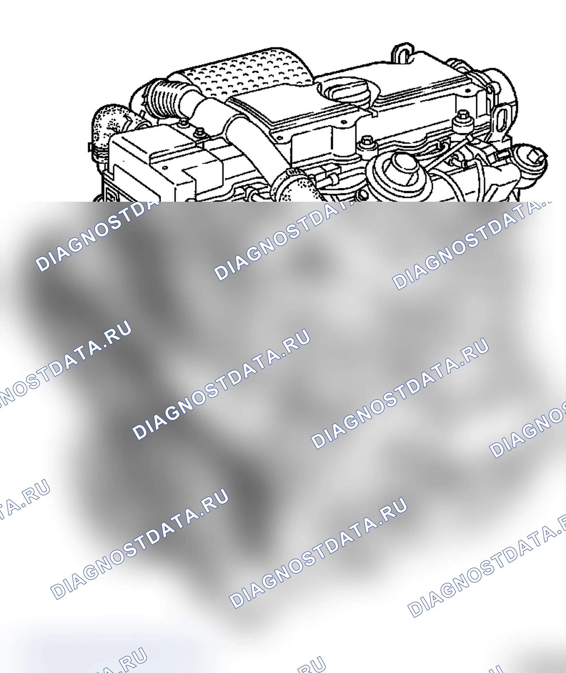 Вид двигателя, сторона впуска - Y 20 DTL - Все типы автомобилей. Opel Astra G