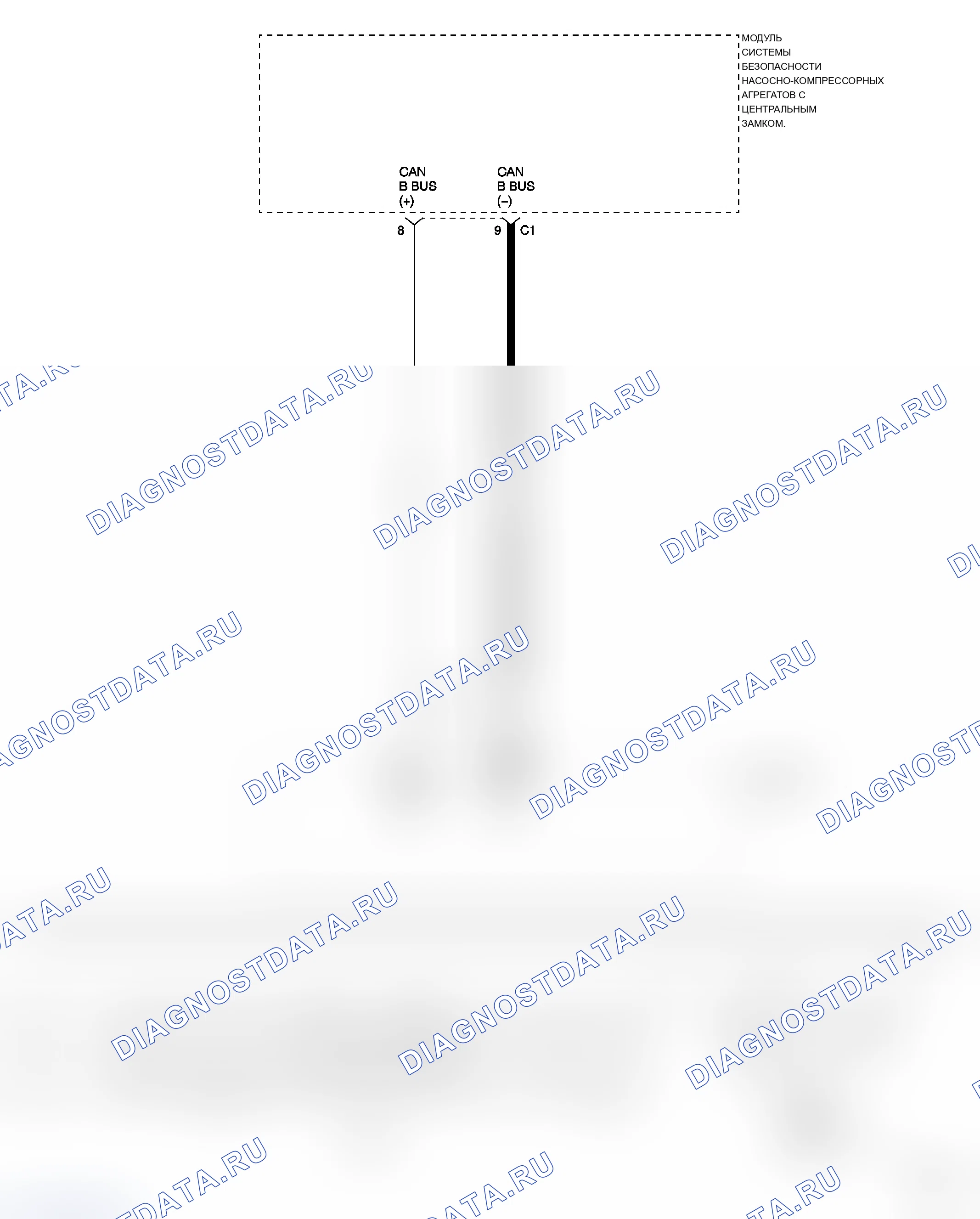 Рис. 513: 1024-00 ОТКАЗ ЦЕПИ ШИНЫ B CAN (-). Chrysler Crossfire I final