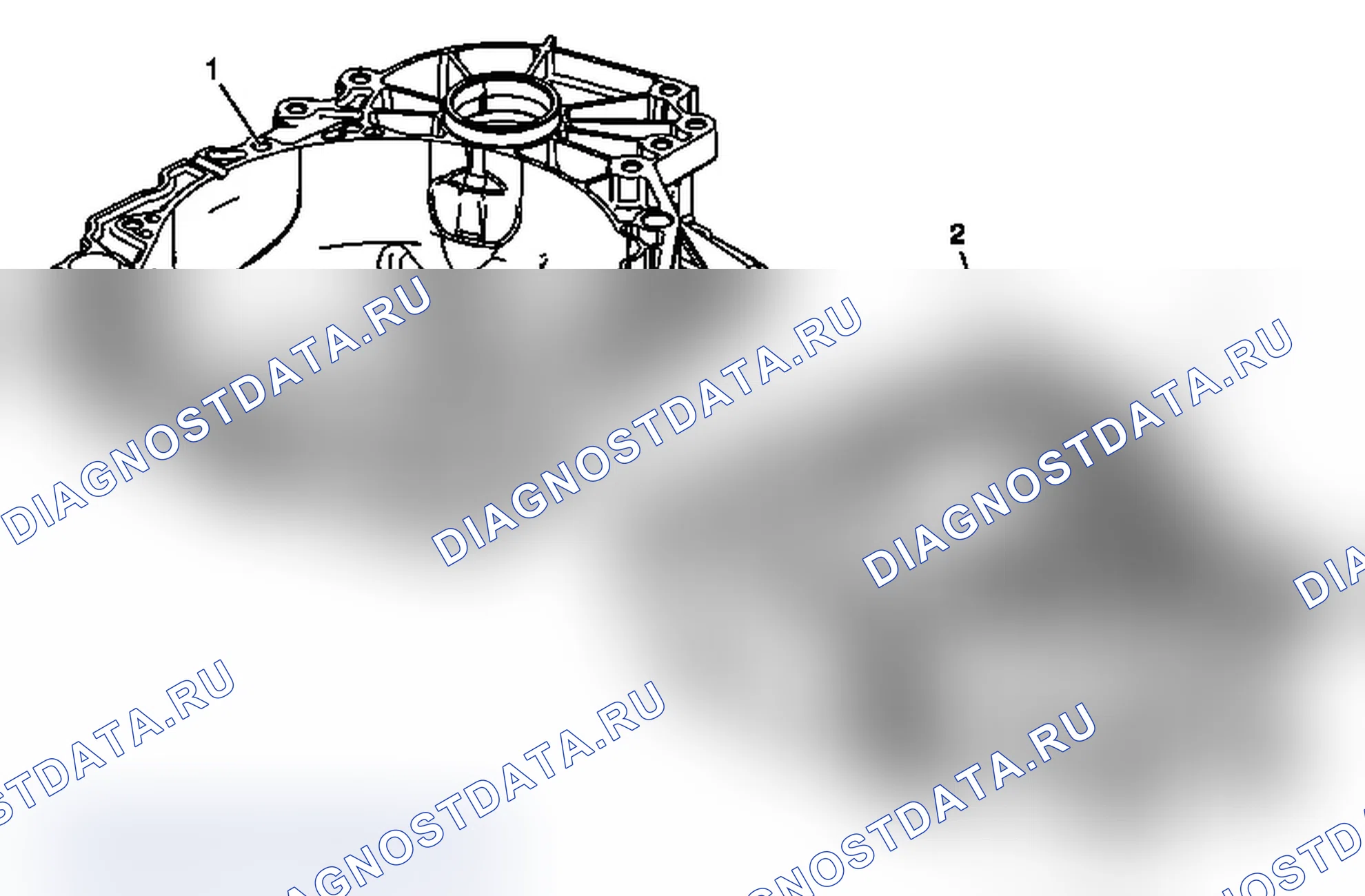 Рис. 516: Очистка и проверка корпуса гидротрансформатора. Pontiac G6 I final