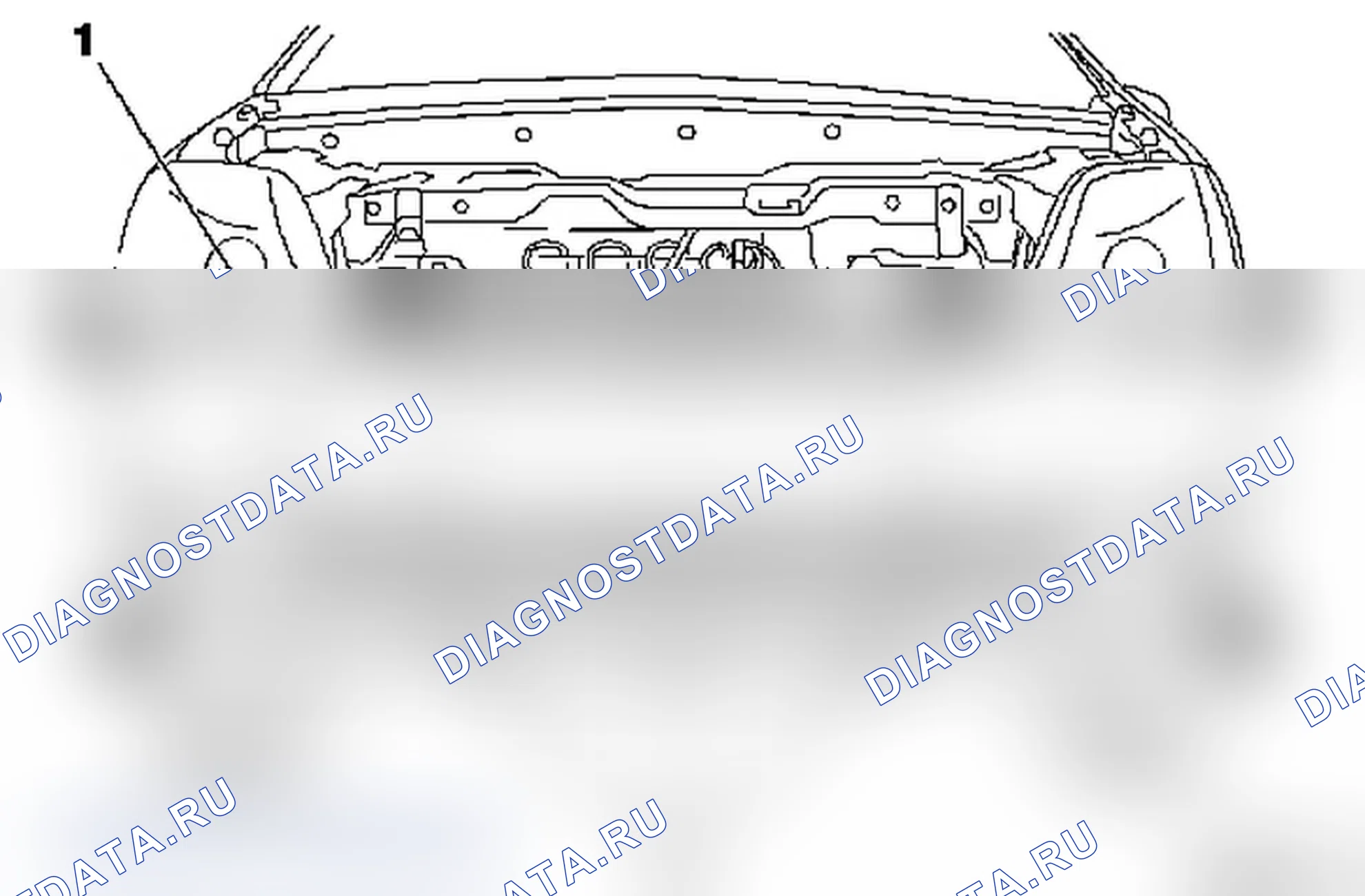 Передняя обшивка. Opel Meriva A рестайлинг