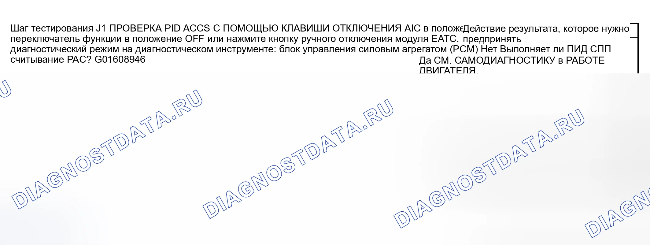 Рис. 46: диагностический тест J: Кондиционер (A / C) не работает / работает неправильно. Mazda Flair II