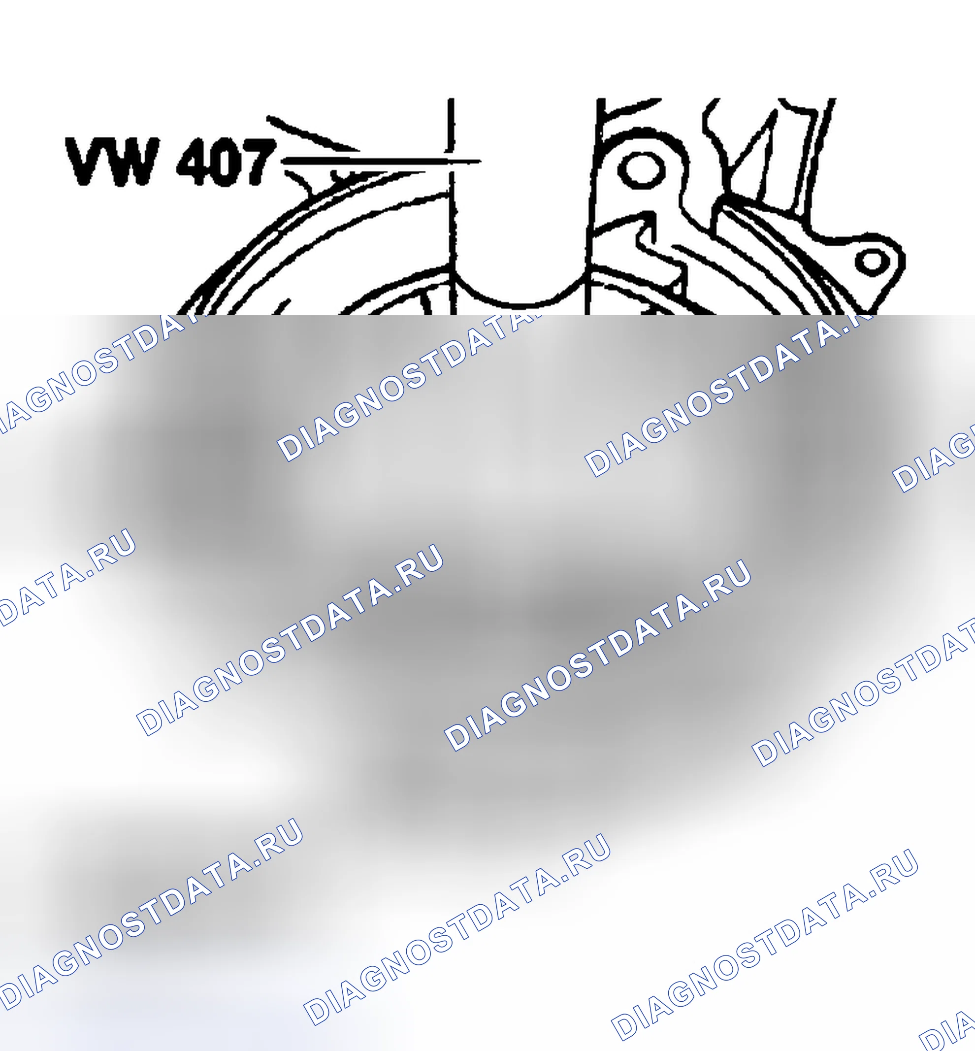 Рис. 411: Регулировка автоматической трансмиссии (акпп). Volkswagen EuroVan T4 рестайлинг