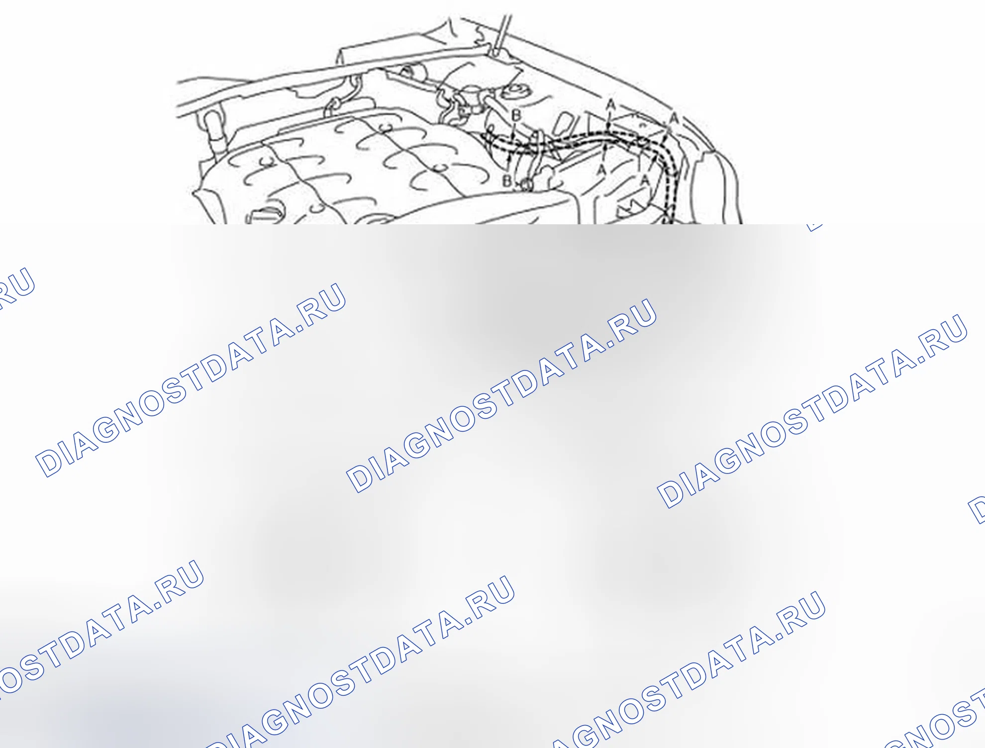 Рис. 137: Снятие и установка управления замком капота. Infiniti FX45 I рестайлинг
