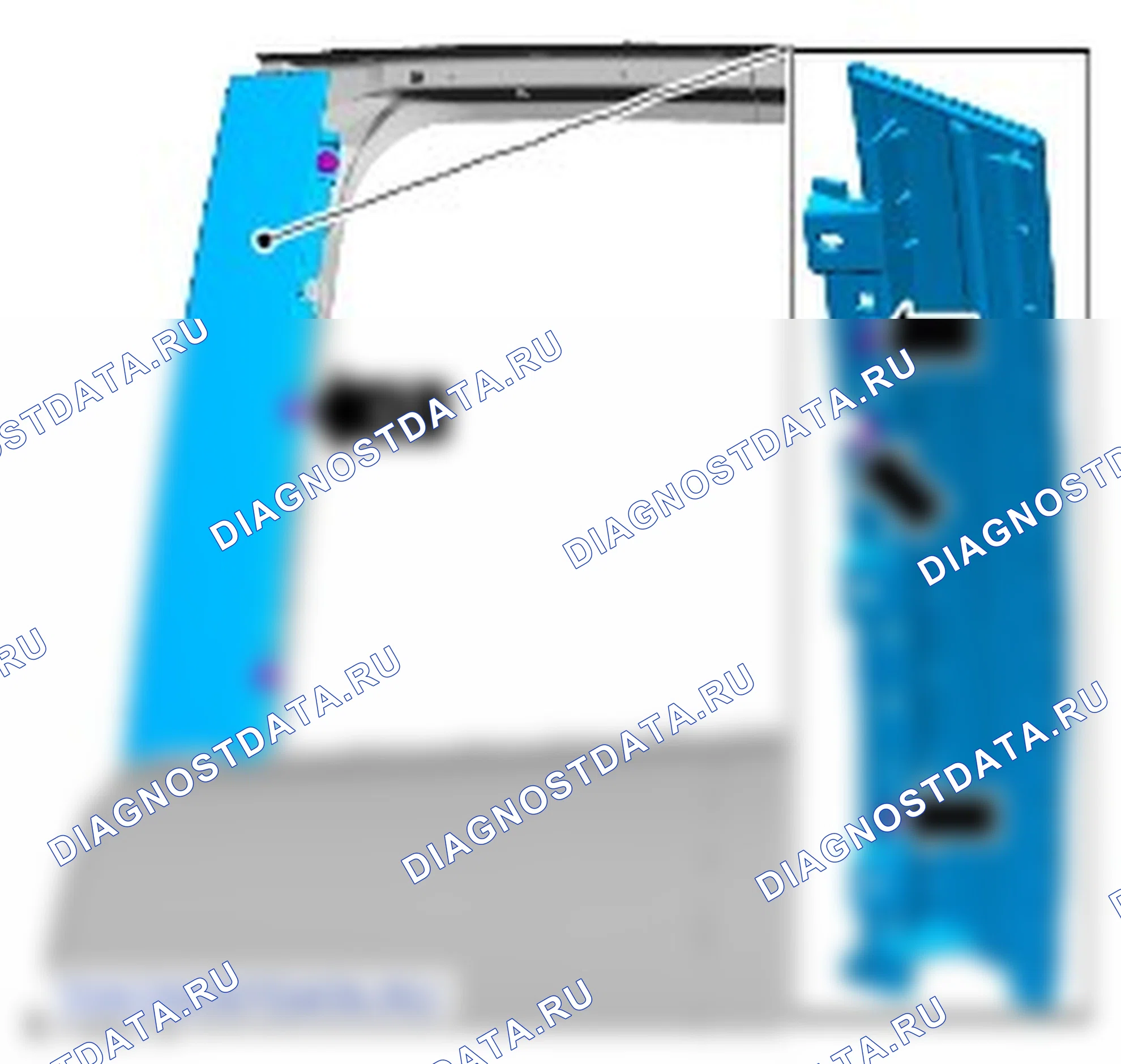 Разборка и сборка задней двери. Ford Grand C-MAX II