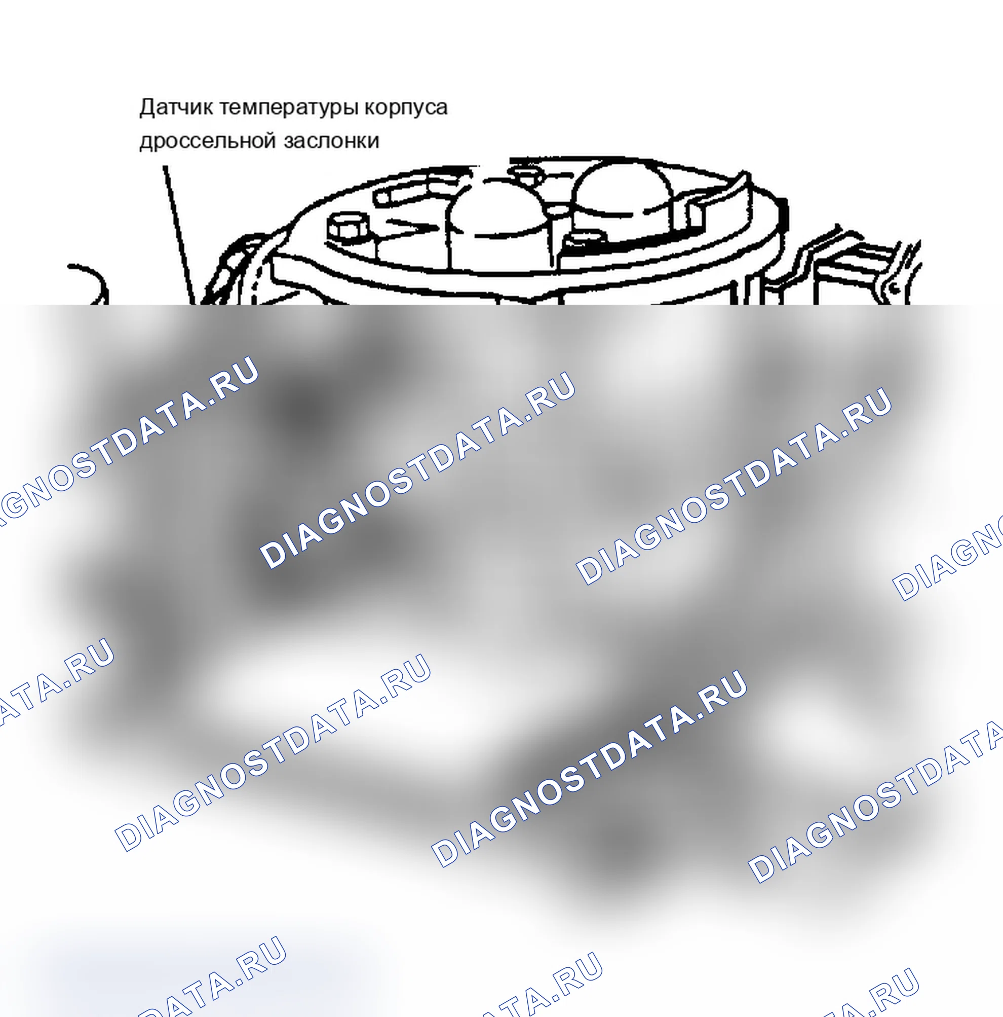 Рис. 313: DR17 (2 из 3) - Расположение датчика температуры корпуса дроссельной заслонки. Dodge Dakota Shelby 