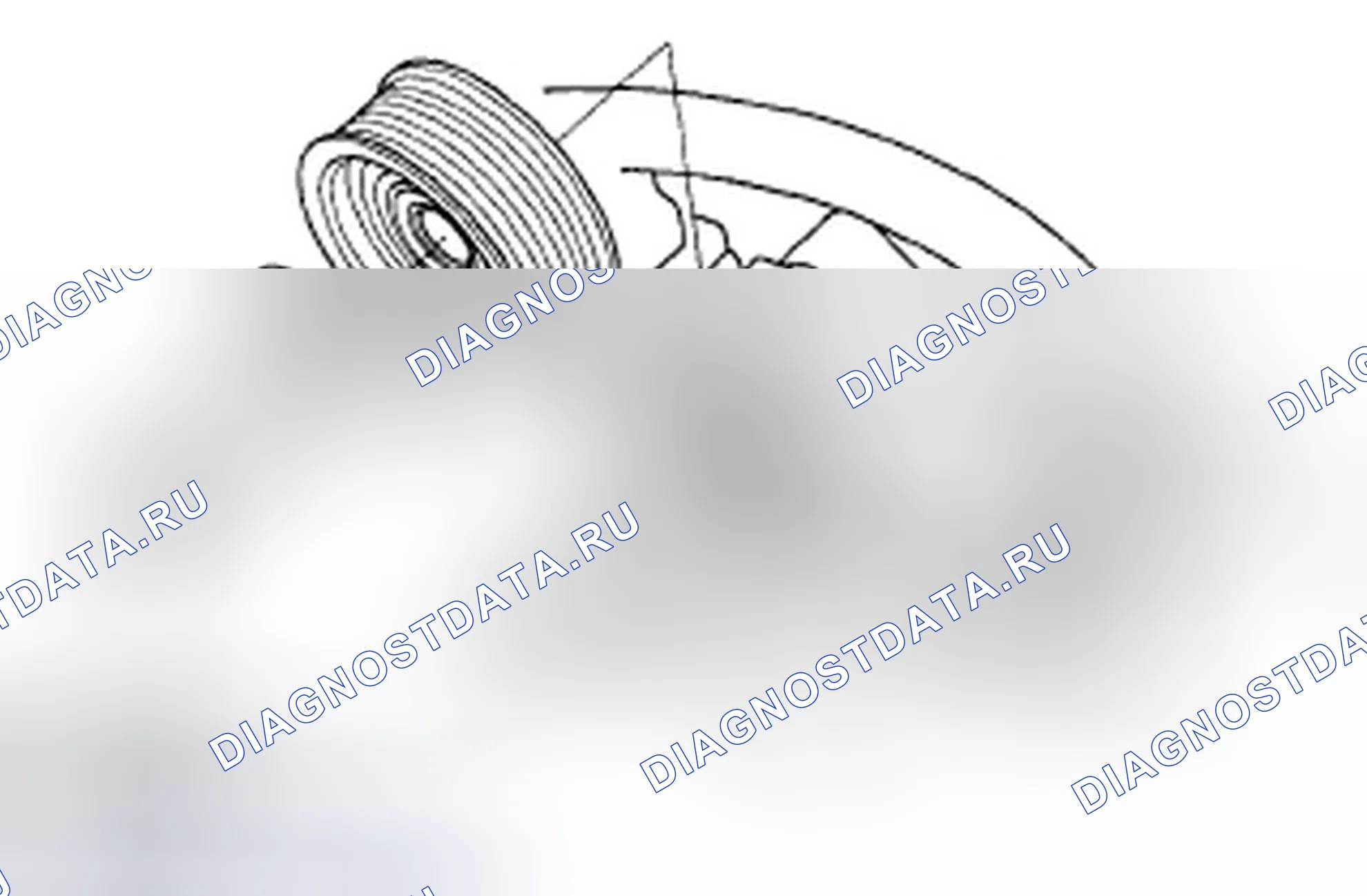 Рис. 60: Замена натяжного шкива. Honda Civic VIII