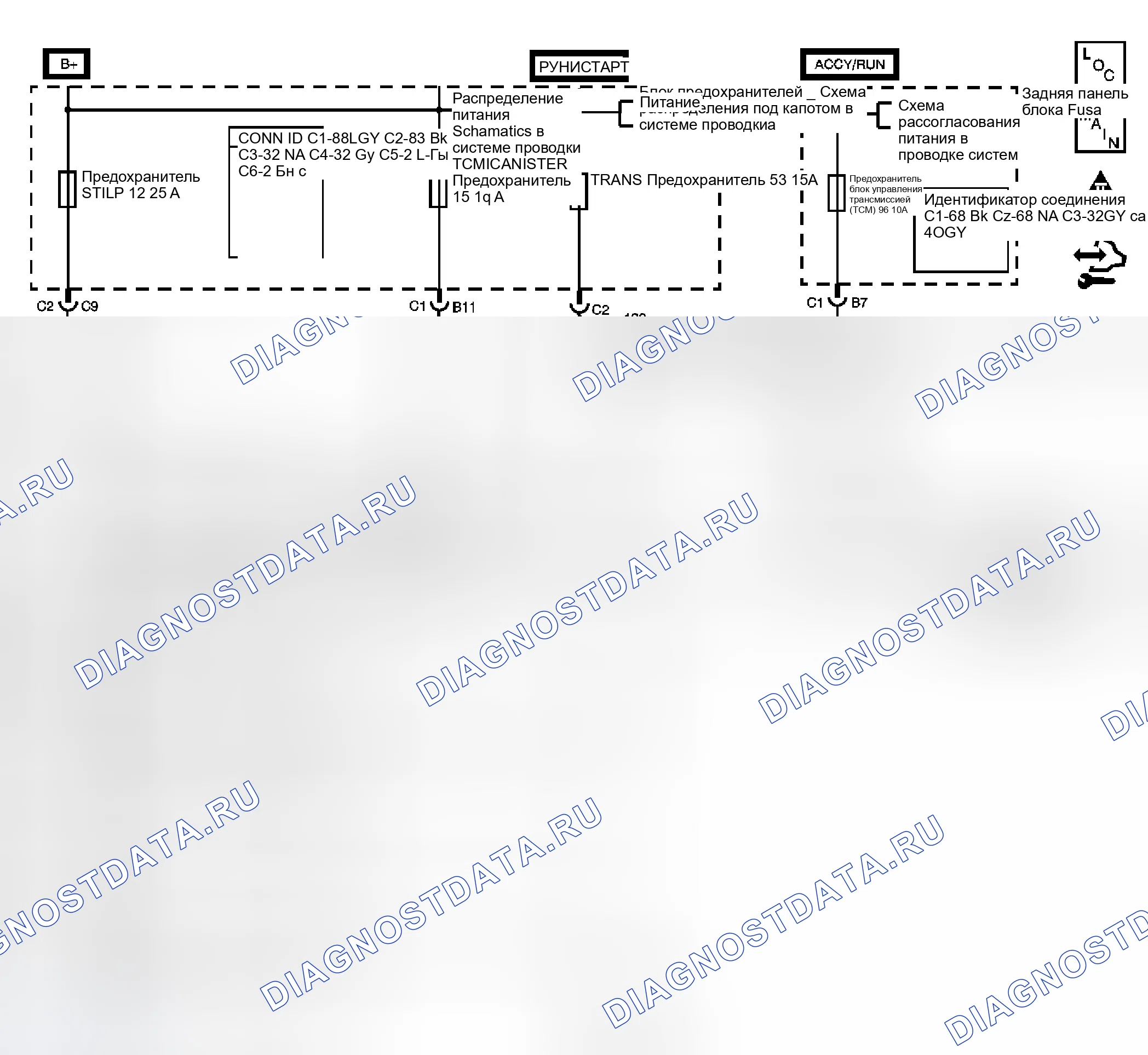 Рис. 464: расшифровка кода ошибки P0719 (5.3L). Saab 9-7X I