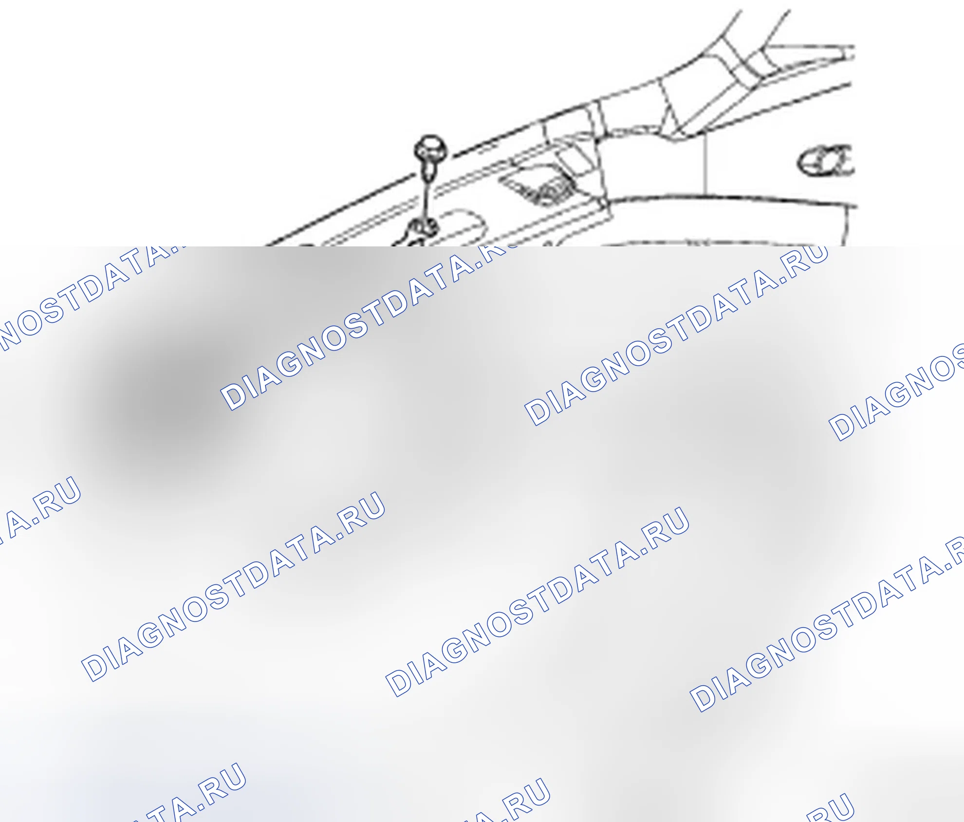 Рис. 64: НИЖНИЙ ШАРНИР РЕМНЯ К ЗАЩЕЛКЕ. Dodge Avenger II