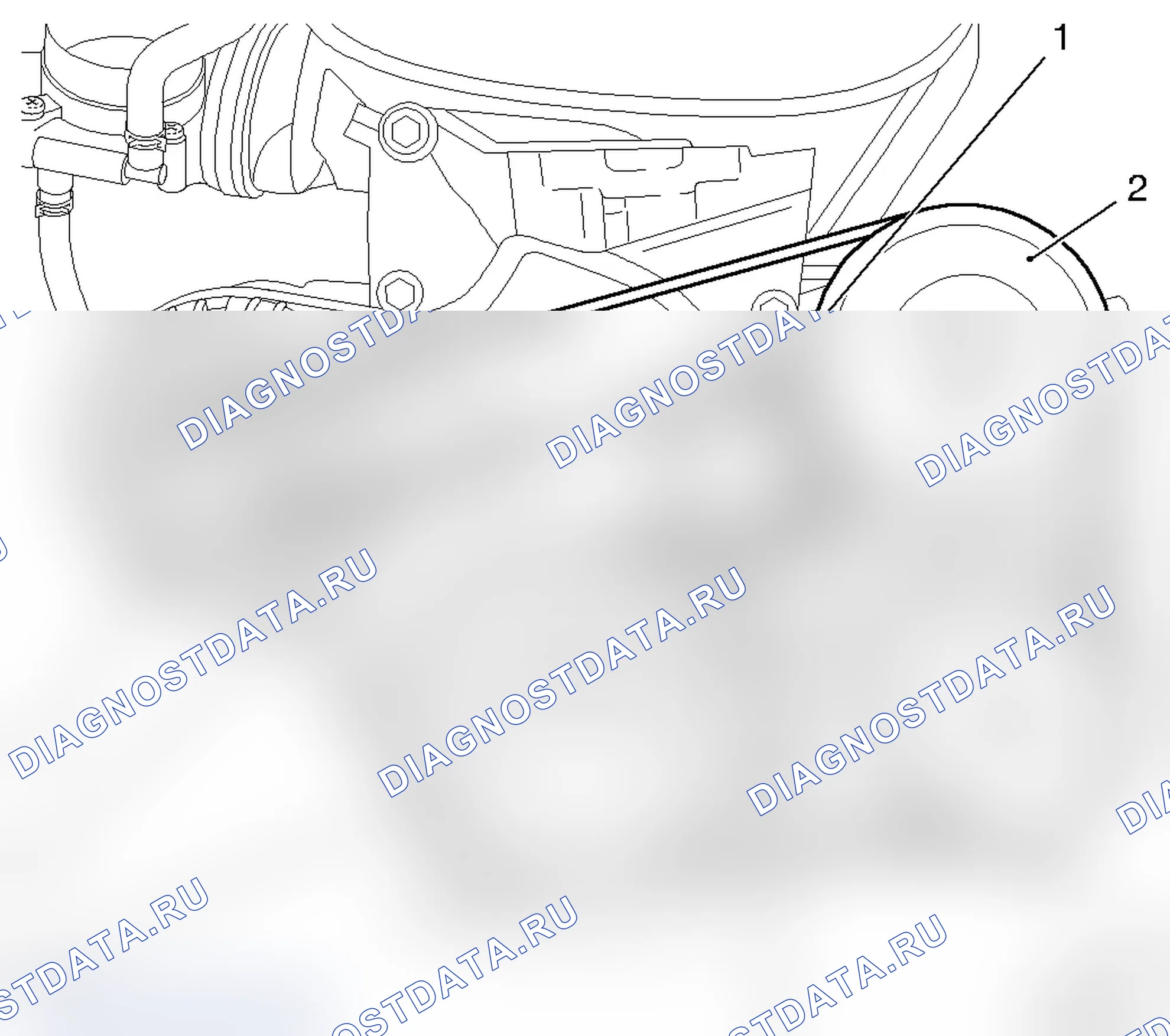 Поликлиновый ремень - бензиновый двигатель Z 18 XER DOHC-I. Opel Zafira B