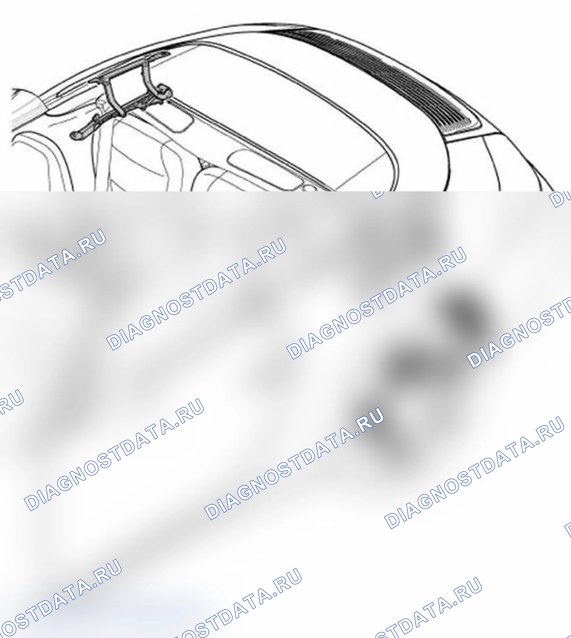 Рис. 221: Снятие и установка шарнира крышки отсека с откидной крышкой. Porsche 911 GT3 996 рестайлинг