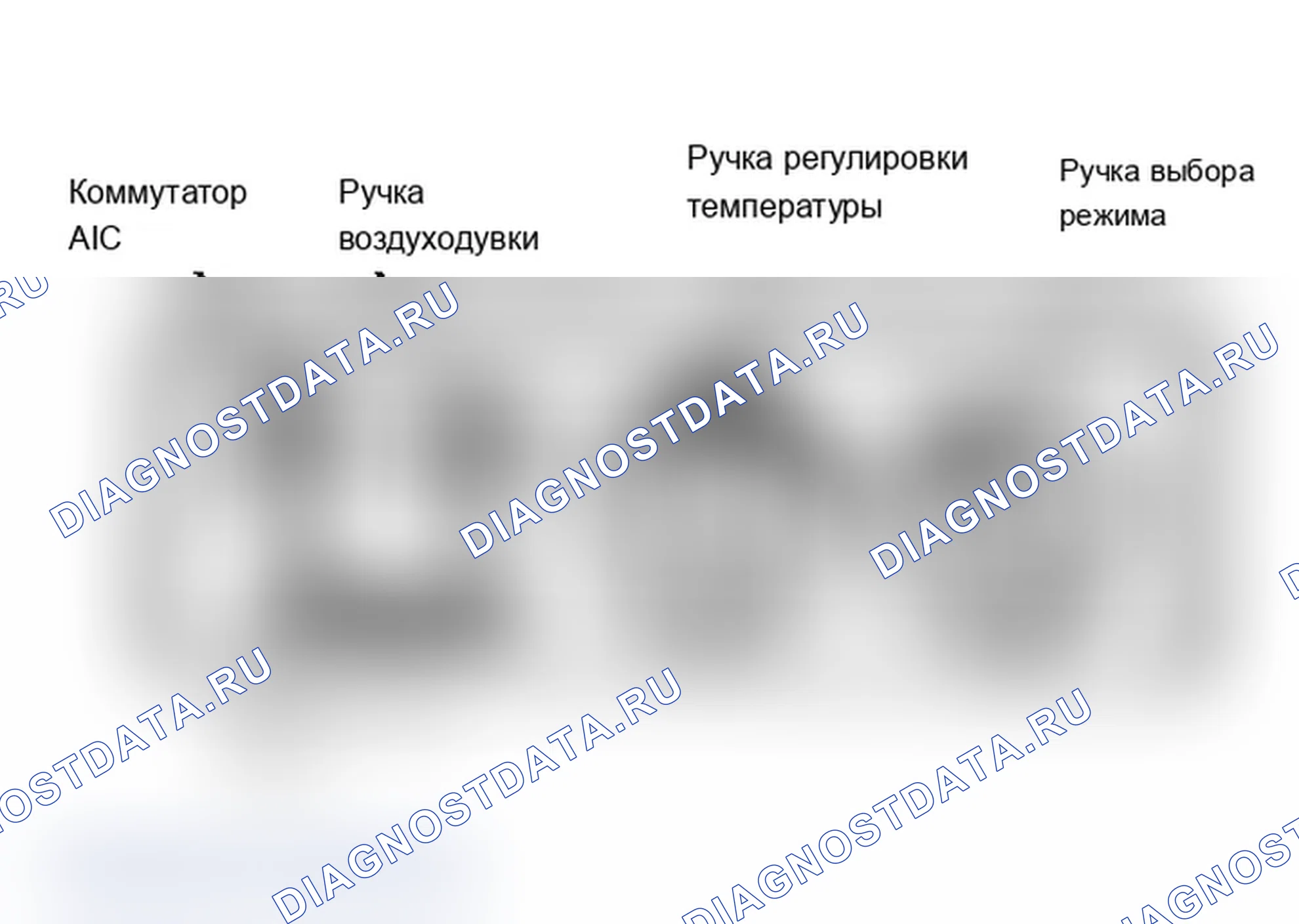 Рис. 1: РУЧКА РЕГУЛИРОВКИ ТЕМПЕРАТУРЫ. Mitsubishi Mirage III