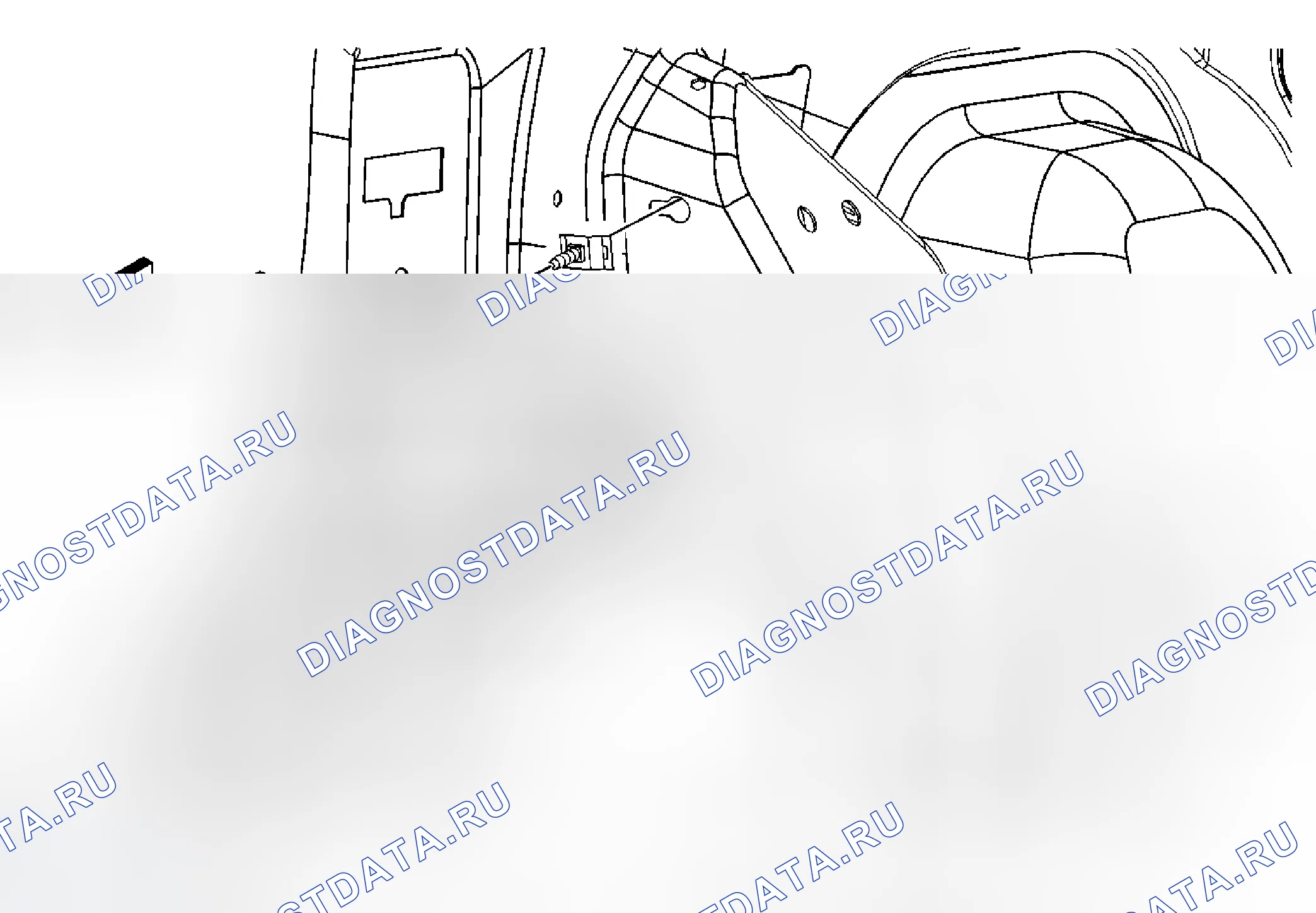 Рис. 15: Замена батареи модуля интерфейса связи. Chevrolet HHR I
