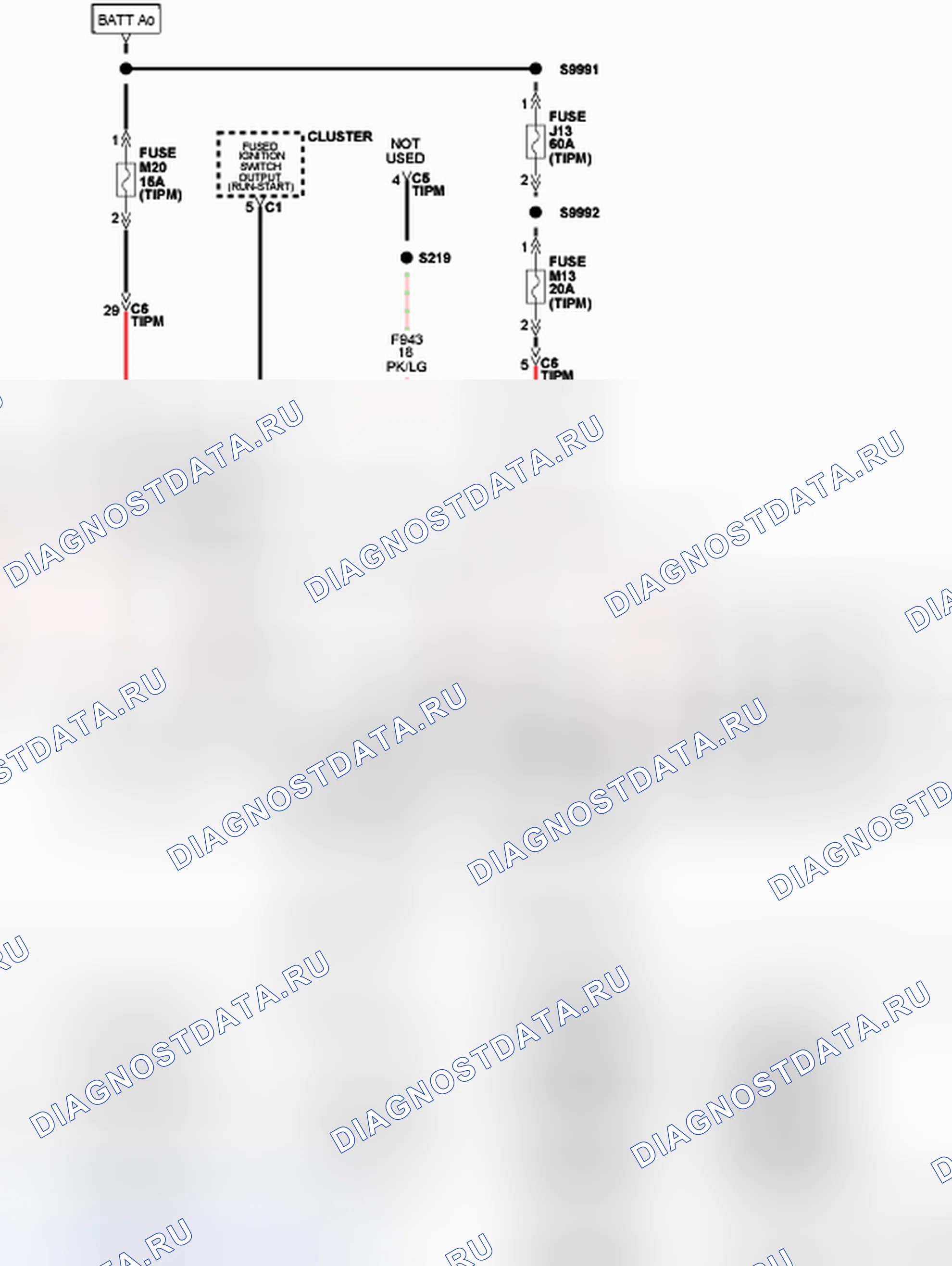 Рис. 59: ОТСУТСТВИЕ ОТВЕТА ОТ CCN (КЛАСТЕРА). Dodge Grand Caravan V