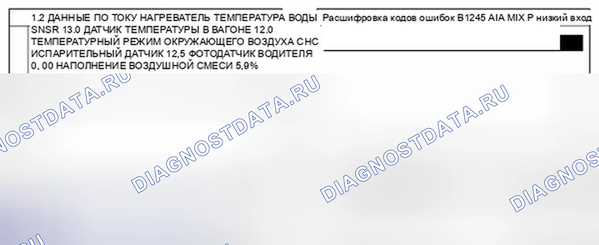 Рис. 144: Данные инструмента сканирования монитора. Kia Magentis II рестайлинг