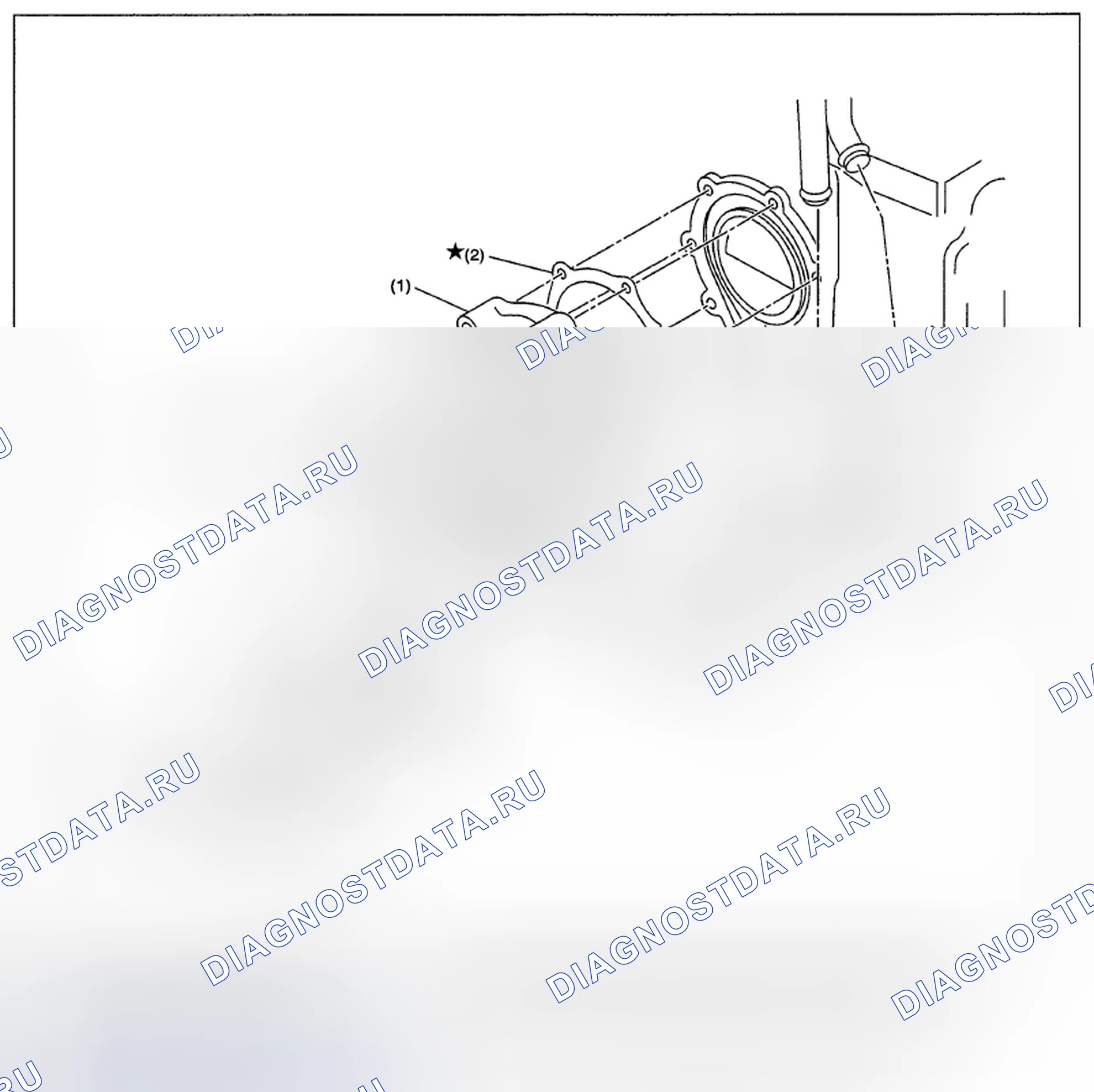 Рис. 70: ВОДЯНОЙ НАСОС. Subaru Impreza GH