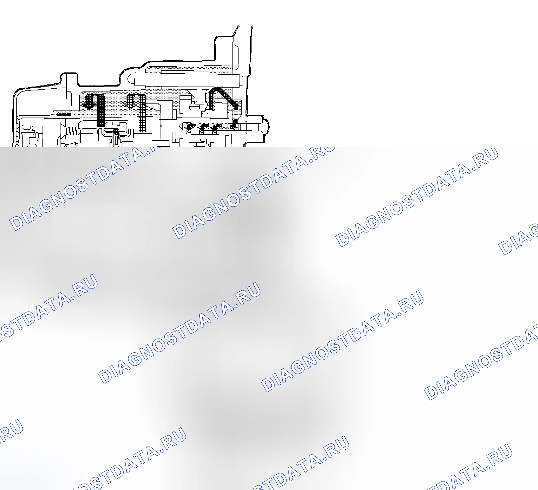 Рис. 26: Поток смазки. Chevrolet Cobalt I