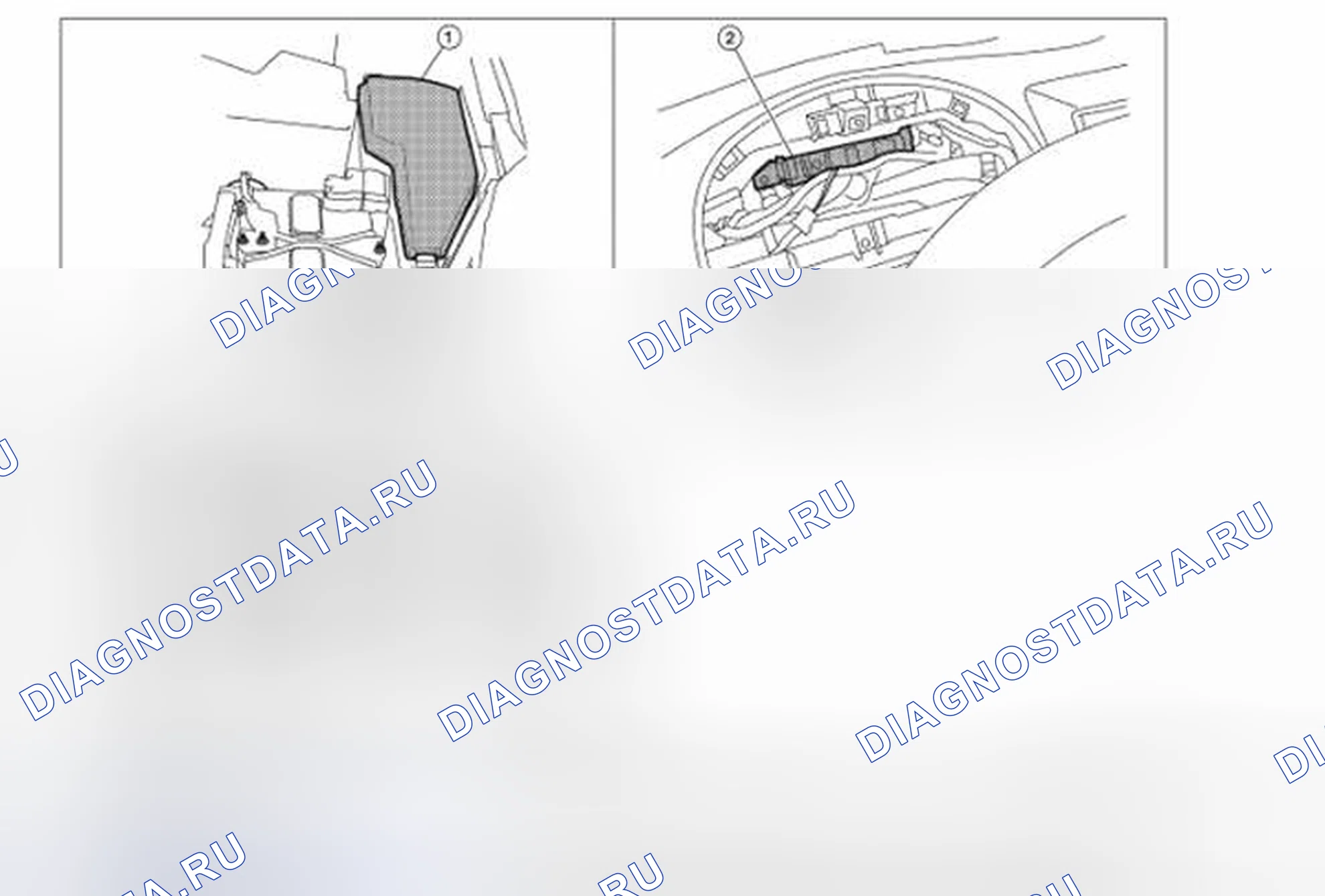Рис. 3: Расположение компонентов. Honda Passport I