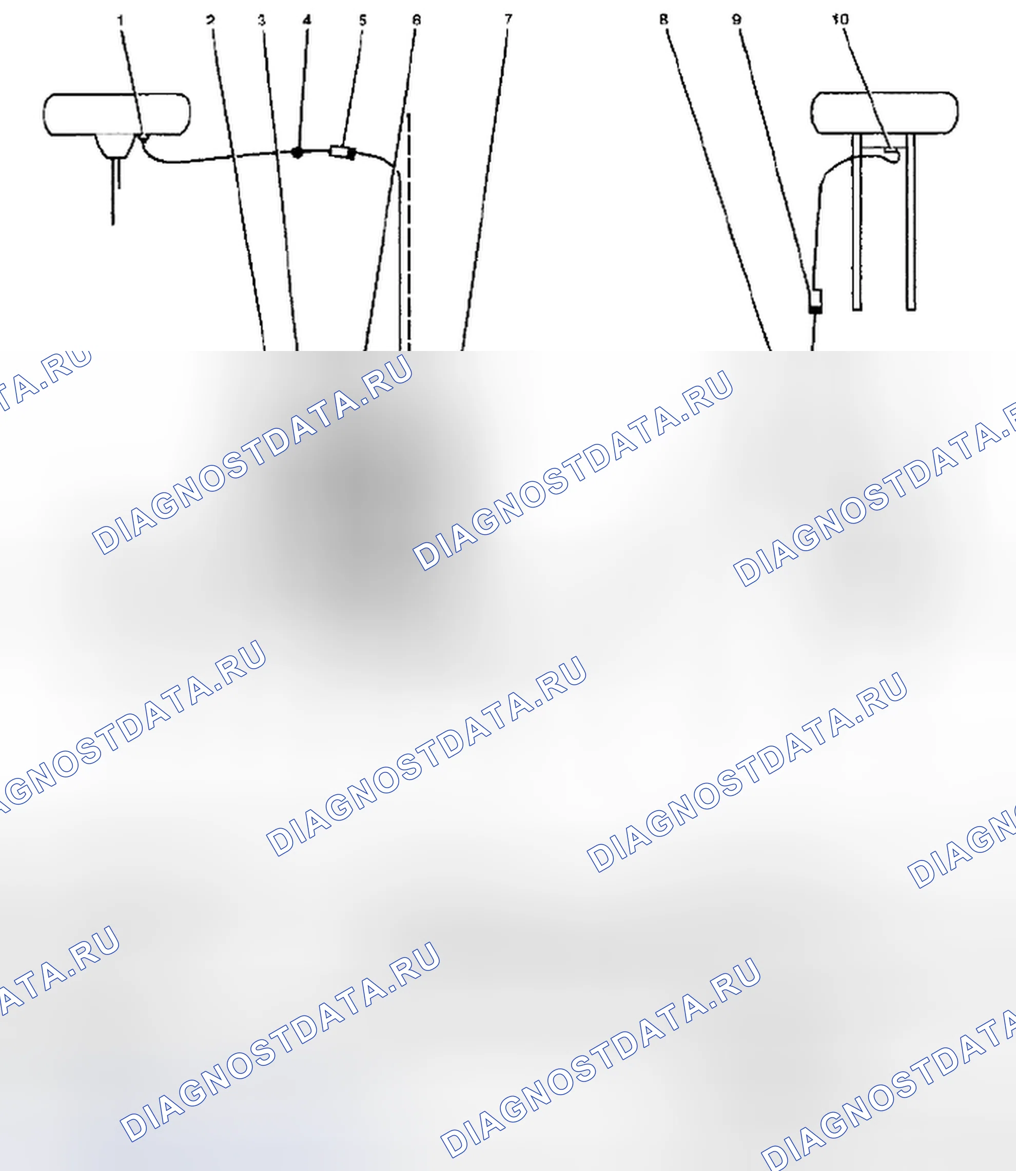 Рис. 8: Расположение компонентов системы ABS / EBD. Suzuki Reno I
