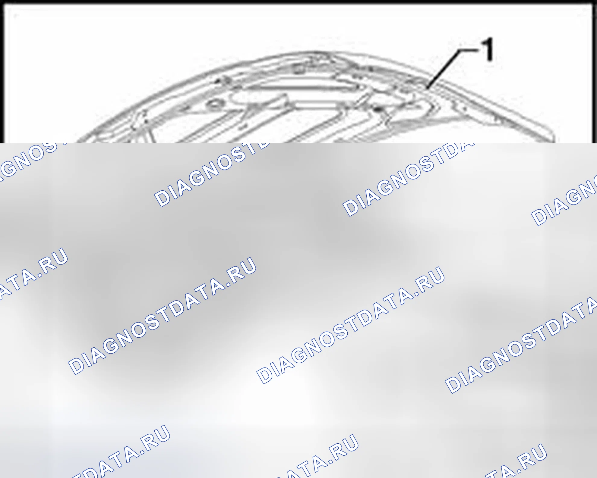 Рис. 34: Капот, облицовка. Audi TT 8N