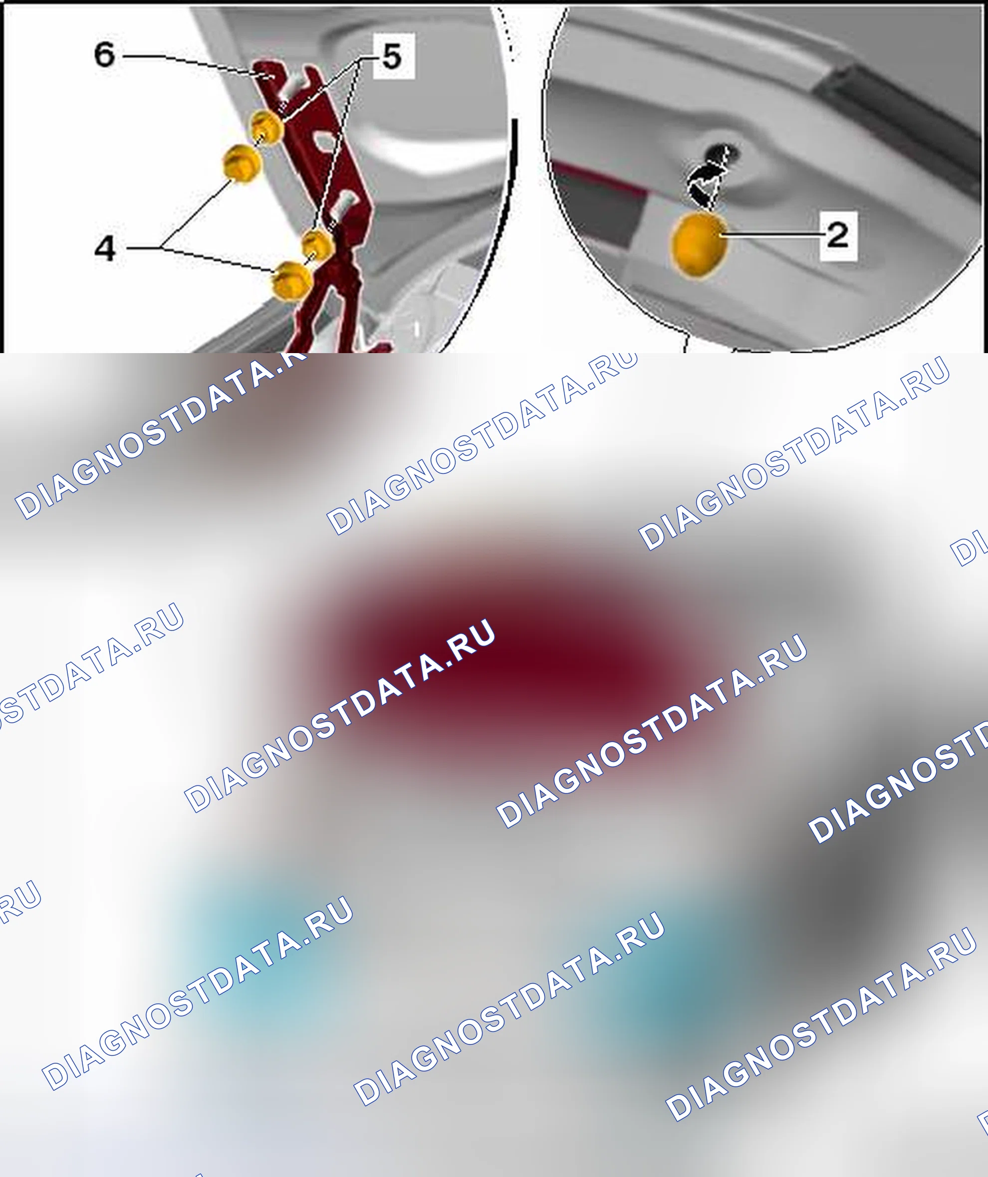 Рис. 80: КАПОТ, РЕГУЛИРОВКА. Volkswagen Golf Mk6