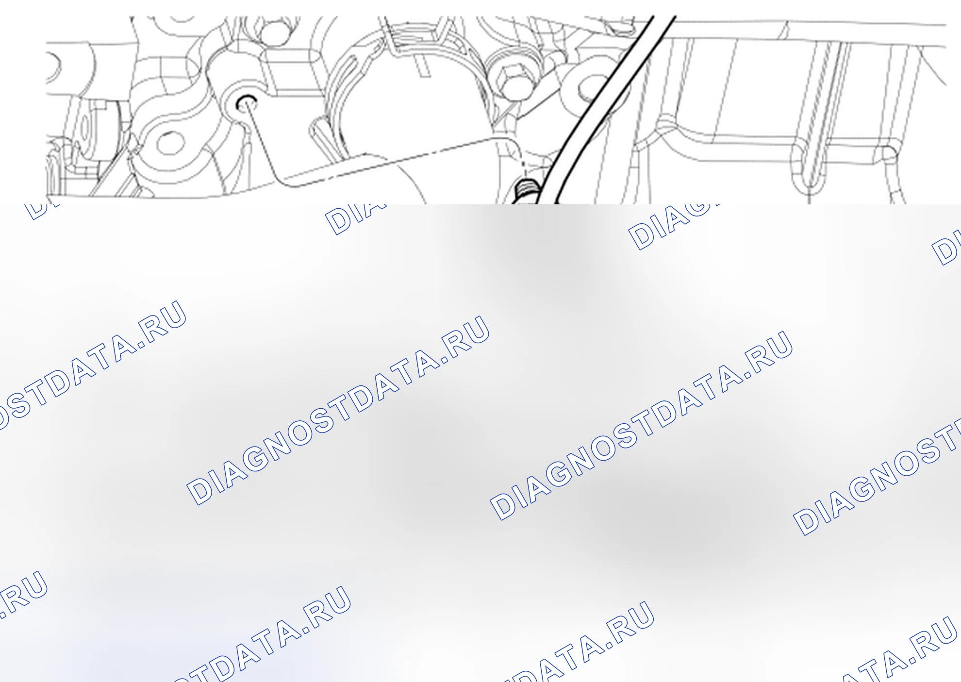 Рис. 1464: Переключатель давления масла в двигателе (EOP). Ford Pickup F250 Super Duty II