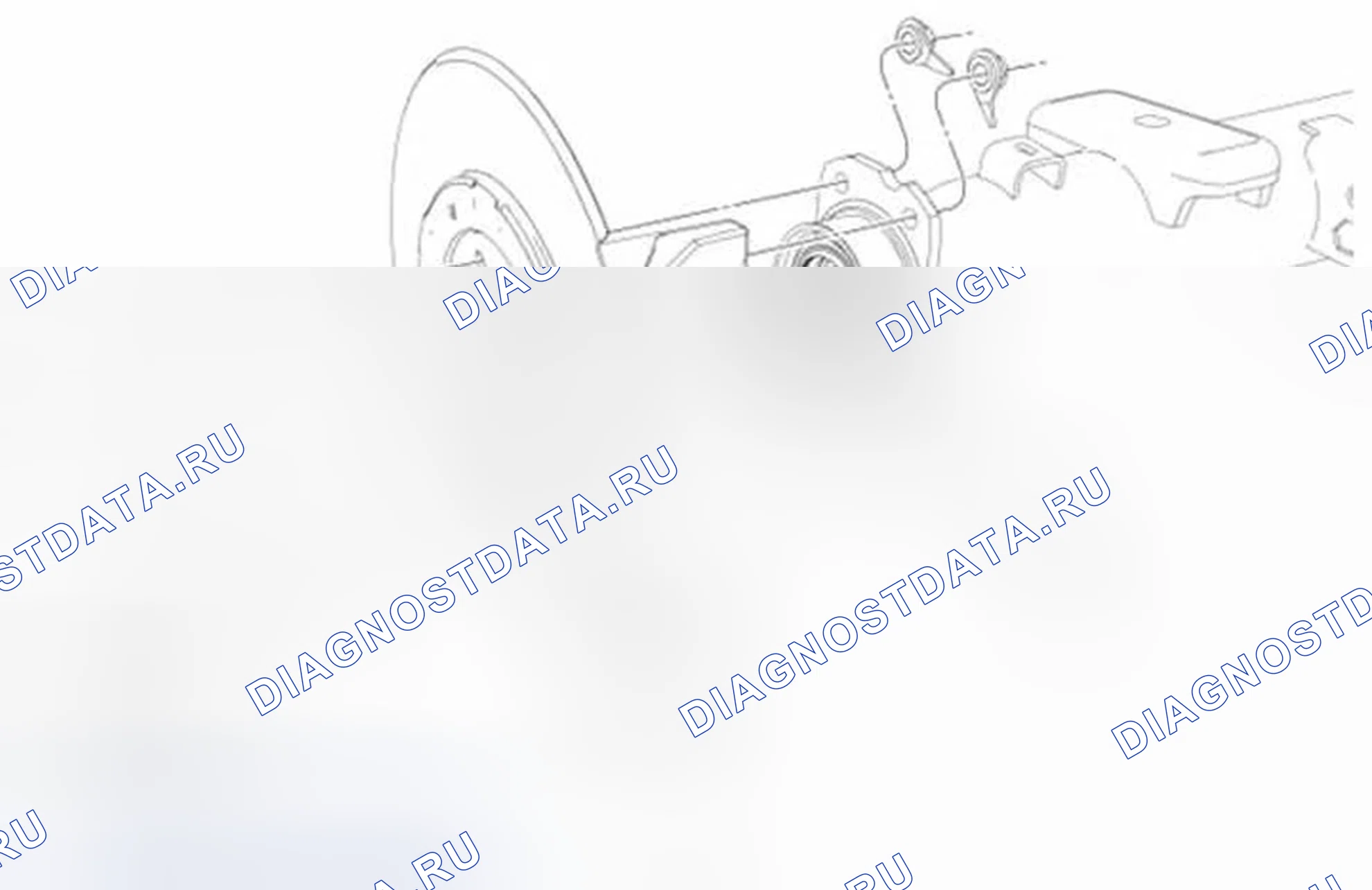 Рис. 18: Задние дисковые тормоза (Вид 3 из 3). Ford Ranger II рестайлинг