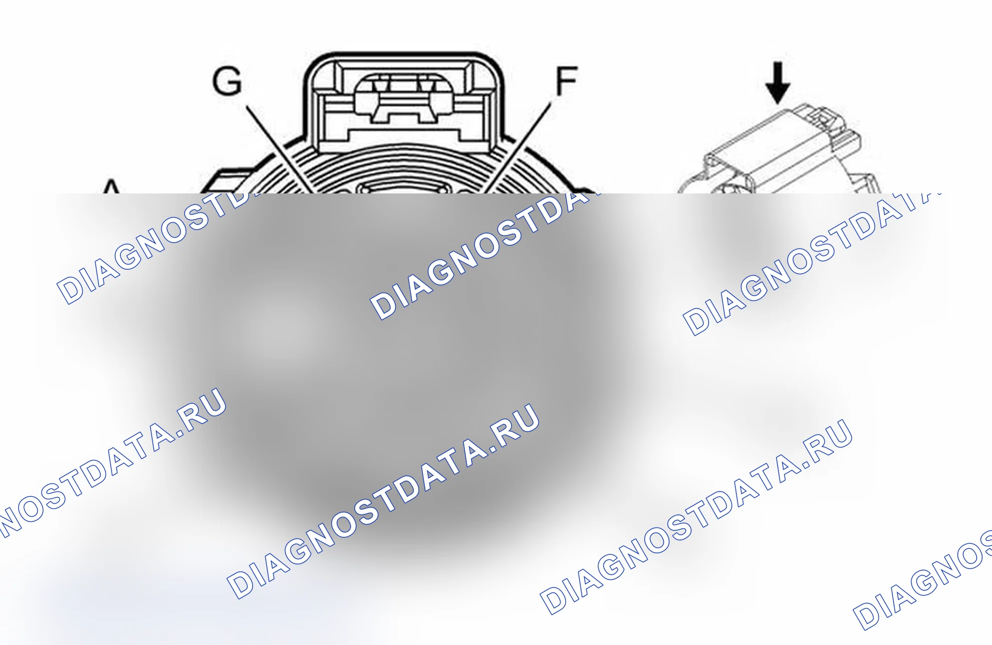 Рис. 523: Разъем прицепа. Chevrolet Tahoe III