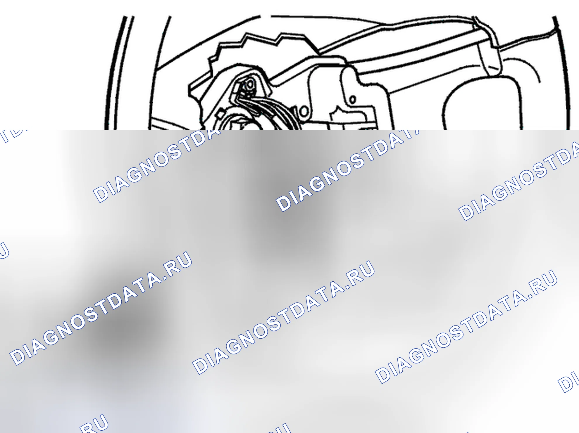 Рис. 93: Разблокировка контактного барабана. Volvo V70 II рестайлинг
