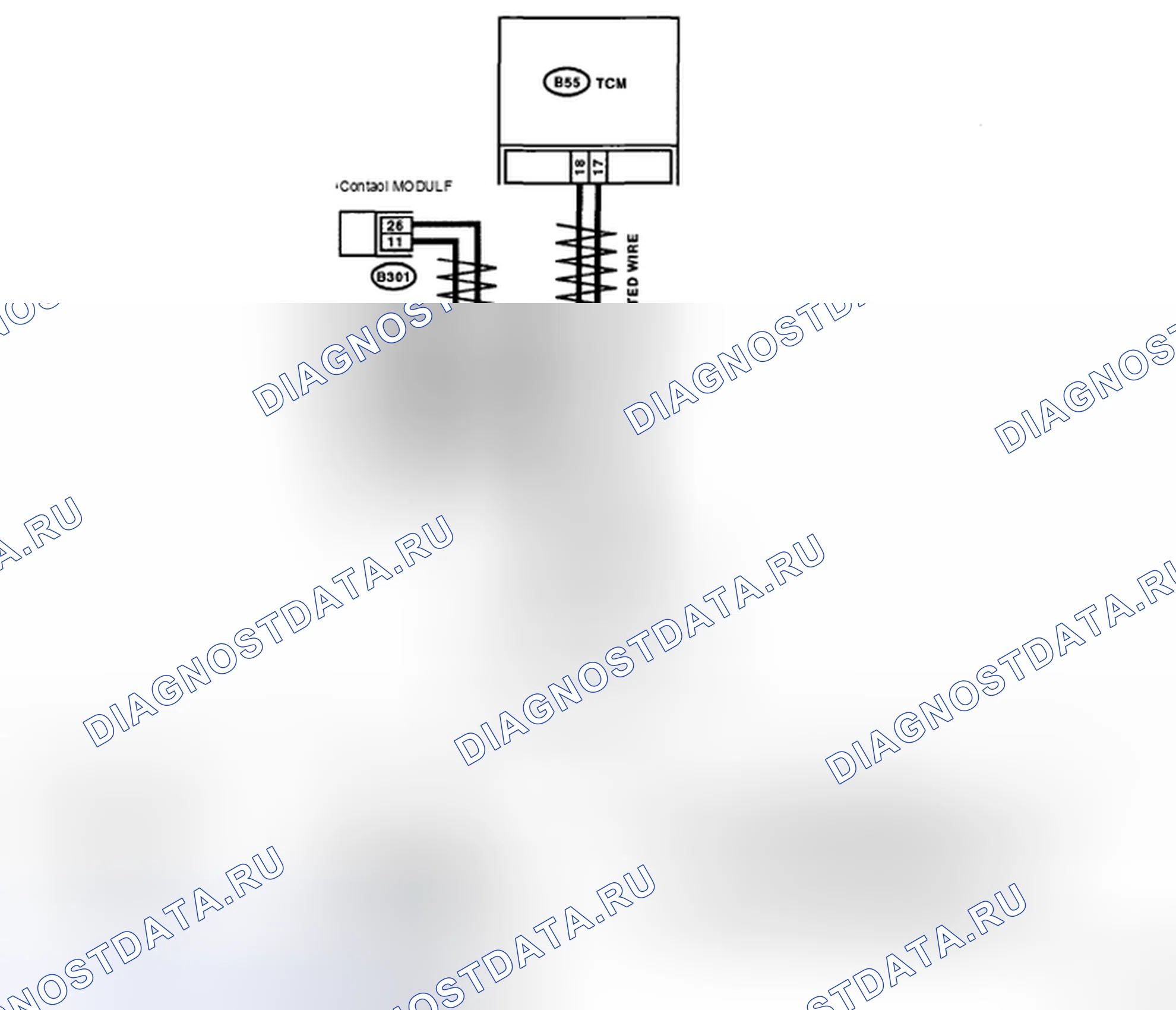 Рис. 447: Схема связи расшифровка кода ошибки P1718 CAN. Subaru Impreza GD/GC/GG рестайлинг 2