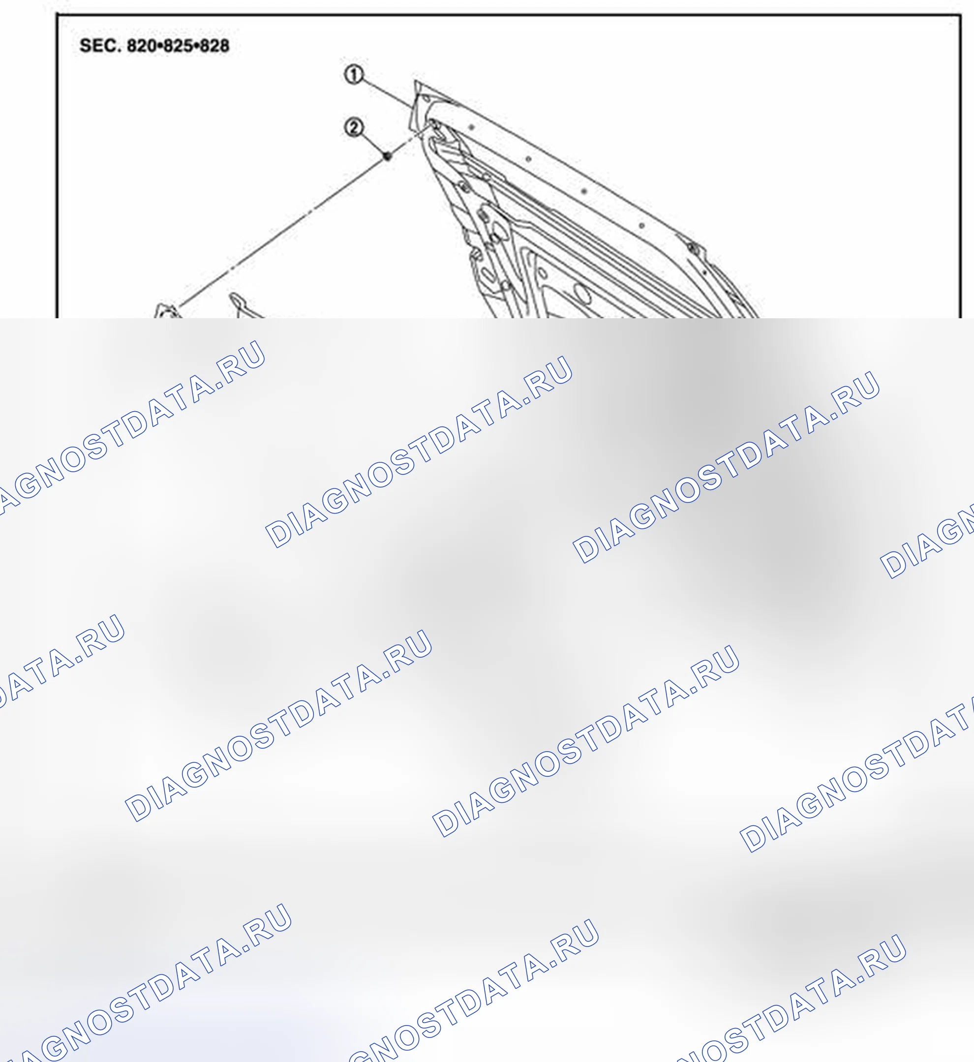 Рис. 56: Разнесенный вид. BMW 4 серия F32/F33 рестайлинг