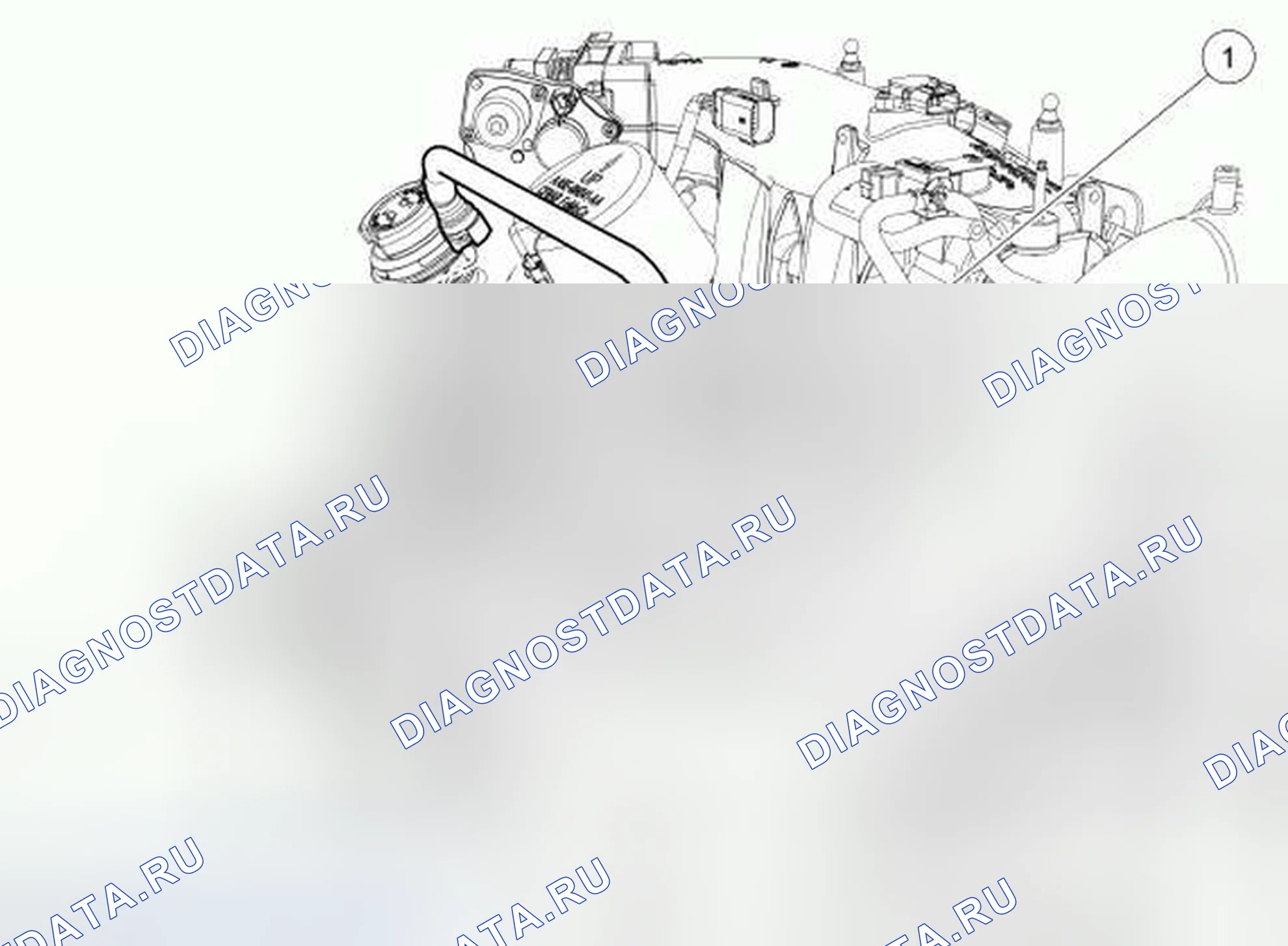 Рис. 12: Вентилятор охлаждения и кожух (вид 2 из 3). Hyundai ix55 I