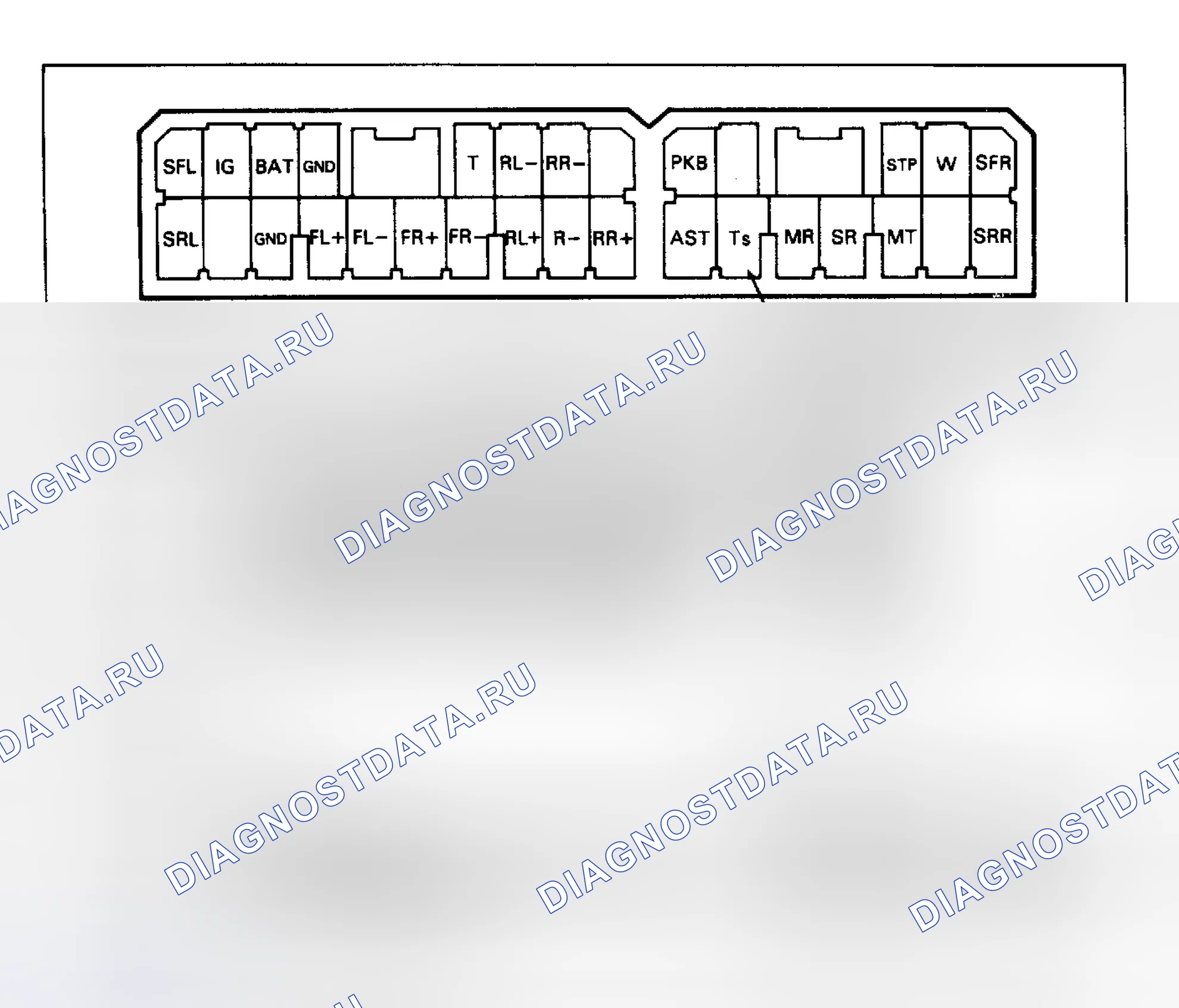 Рис. 29: ПРОВЕРКА ЦЕПИ СИСТЕМЫ ABS С ПОДКЛЮЧЕННЫМ КОМПЬЮТЕРОМ ABS. Toyota Camry V20