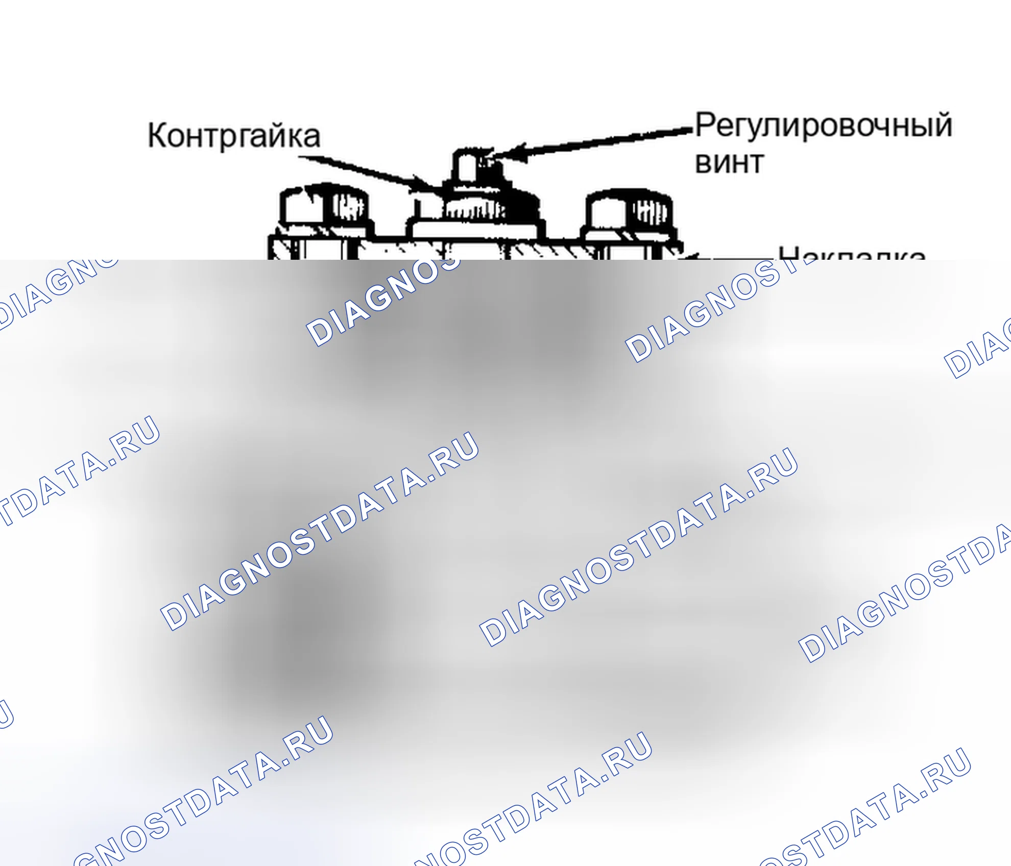 Рис. 1: Поперечное сечение вала шестерни с регулировкой рейки. Audi Coupe B2