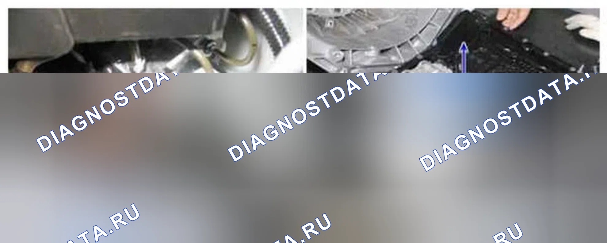 Рис. 225: Расположение компонентов. Hyundai Equus II