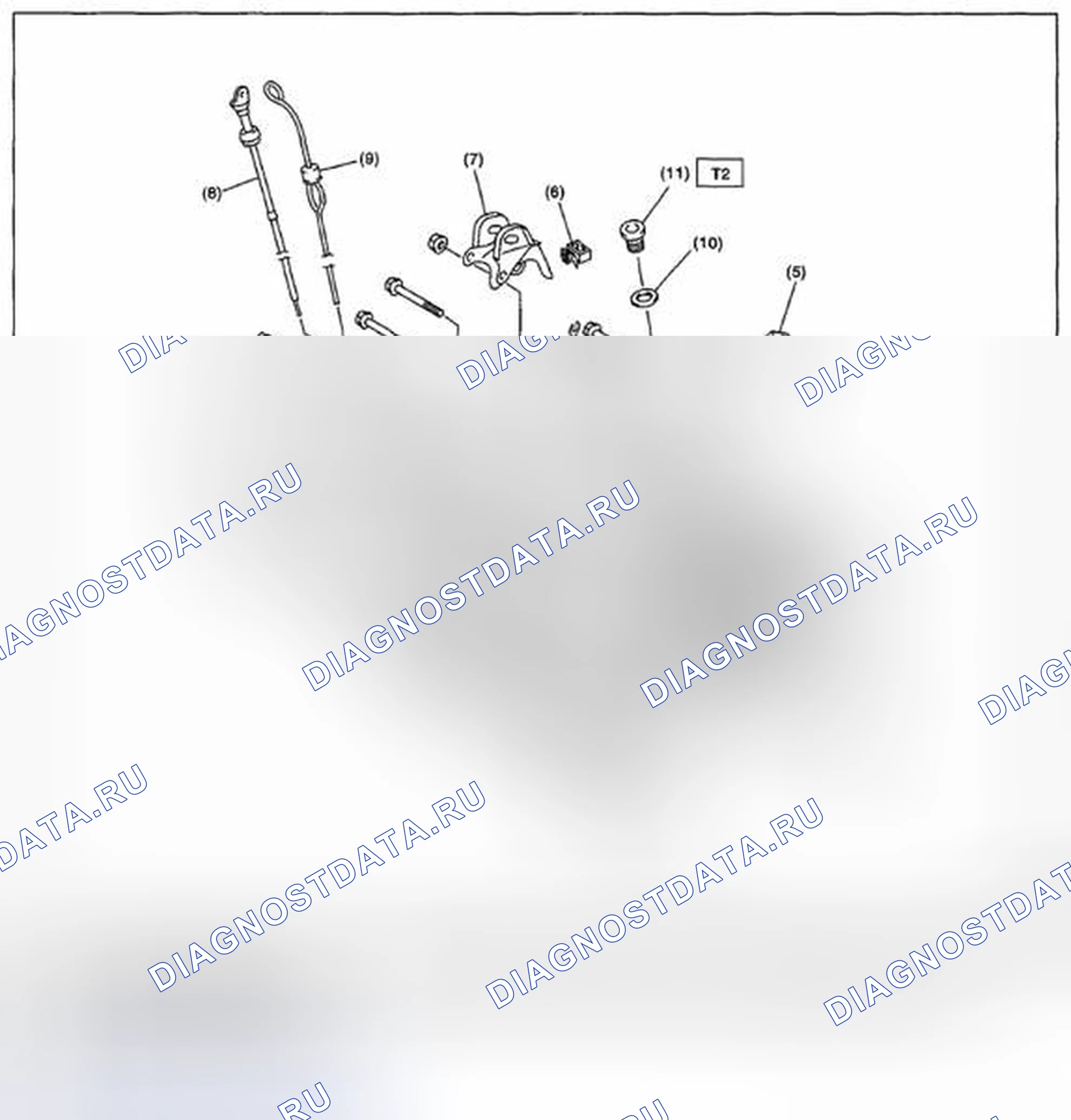 Рис. 497: КАРТЕР КОРОБКИ ПЕРЕДАЧ. Subaru Impreza GH